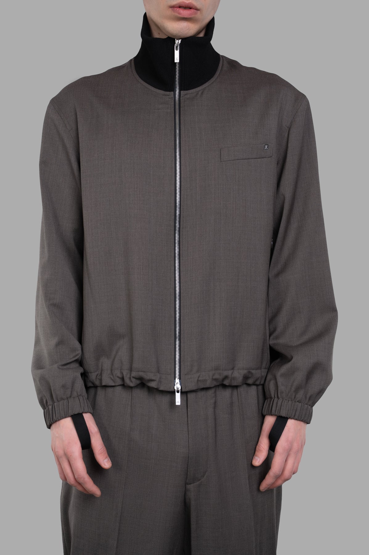 Relaxed Wool Bomber