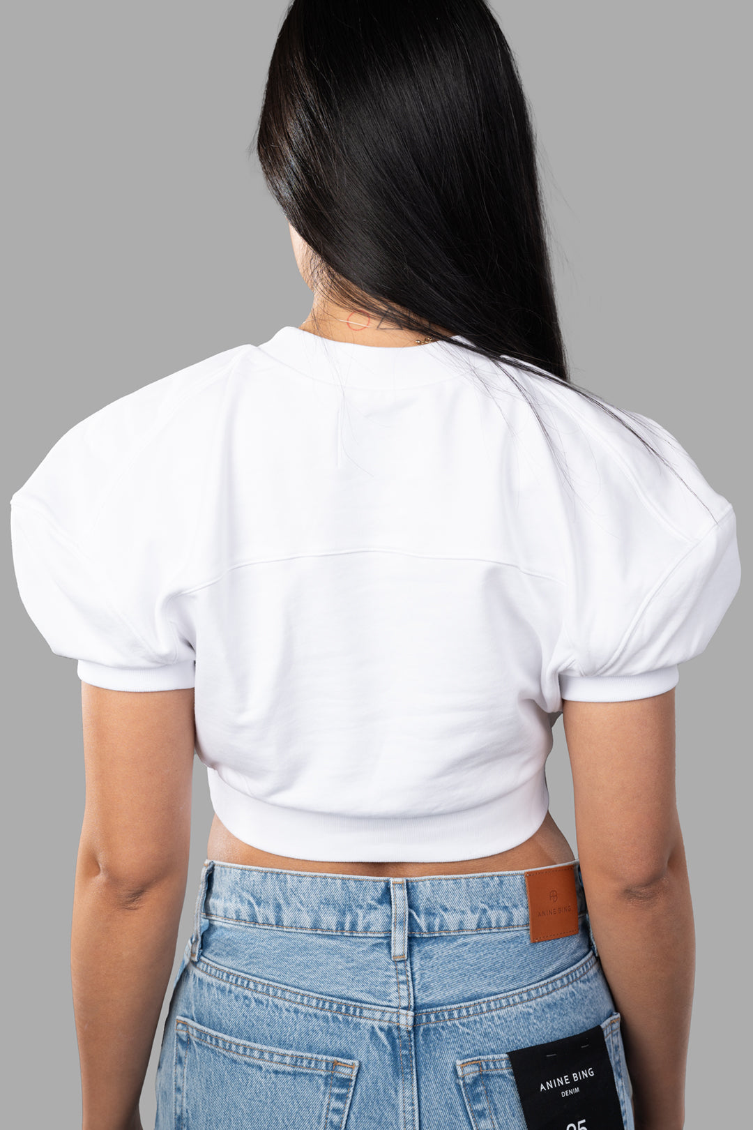 Cropped Football Sweatshirt