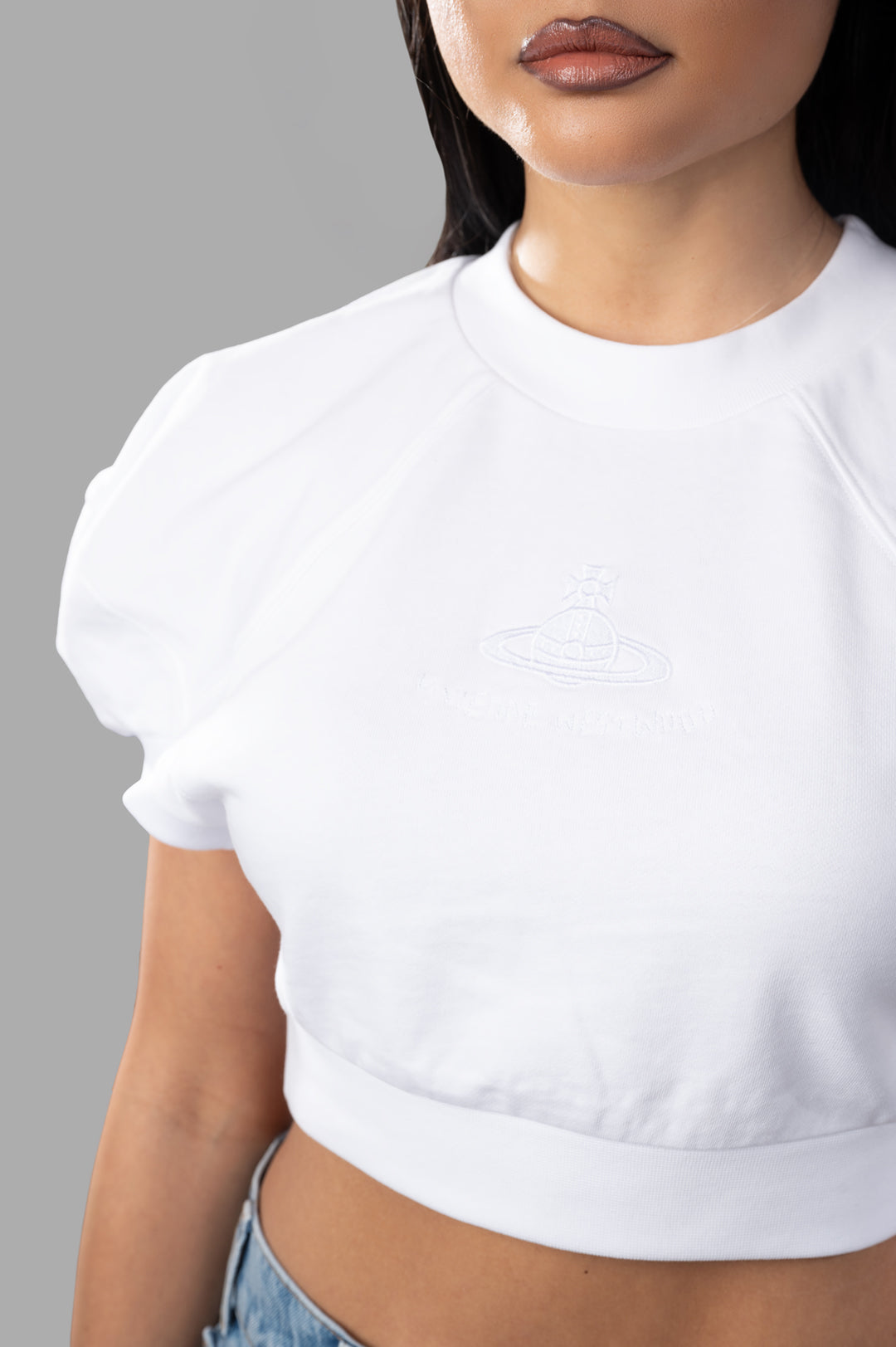 Cropped Football Sweatshirt