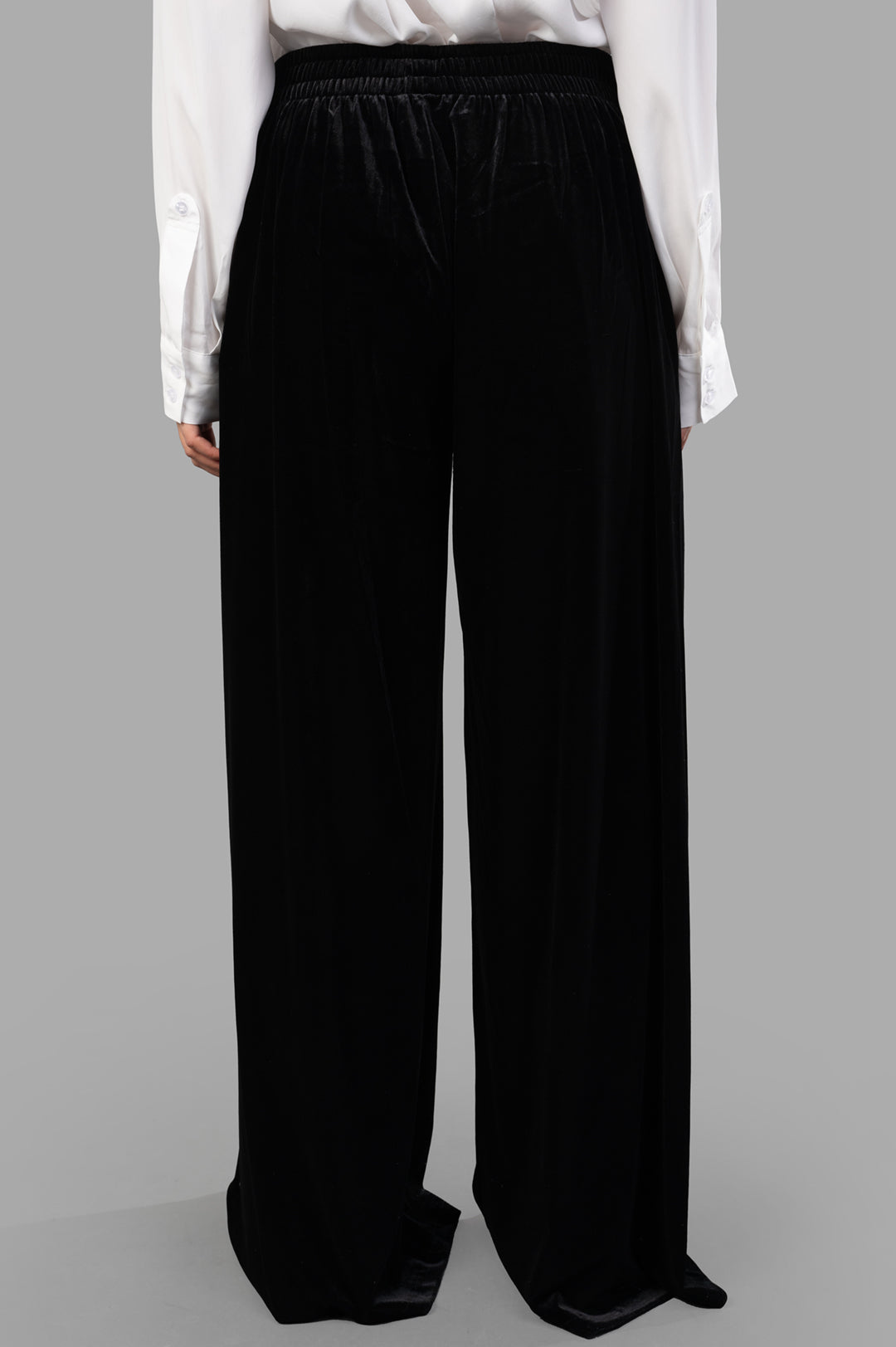 Wide-leg Velvet Pants