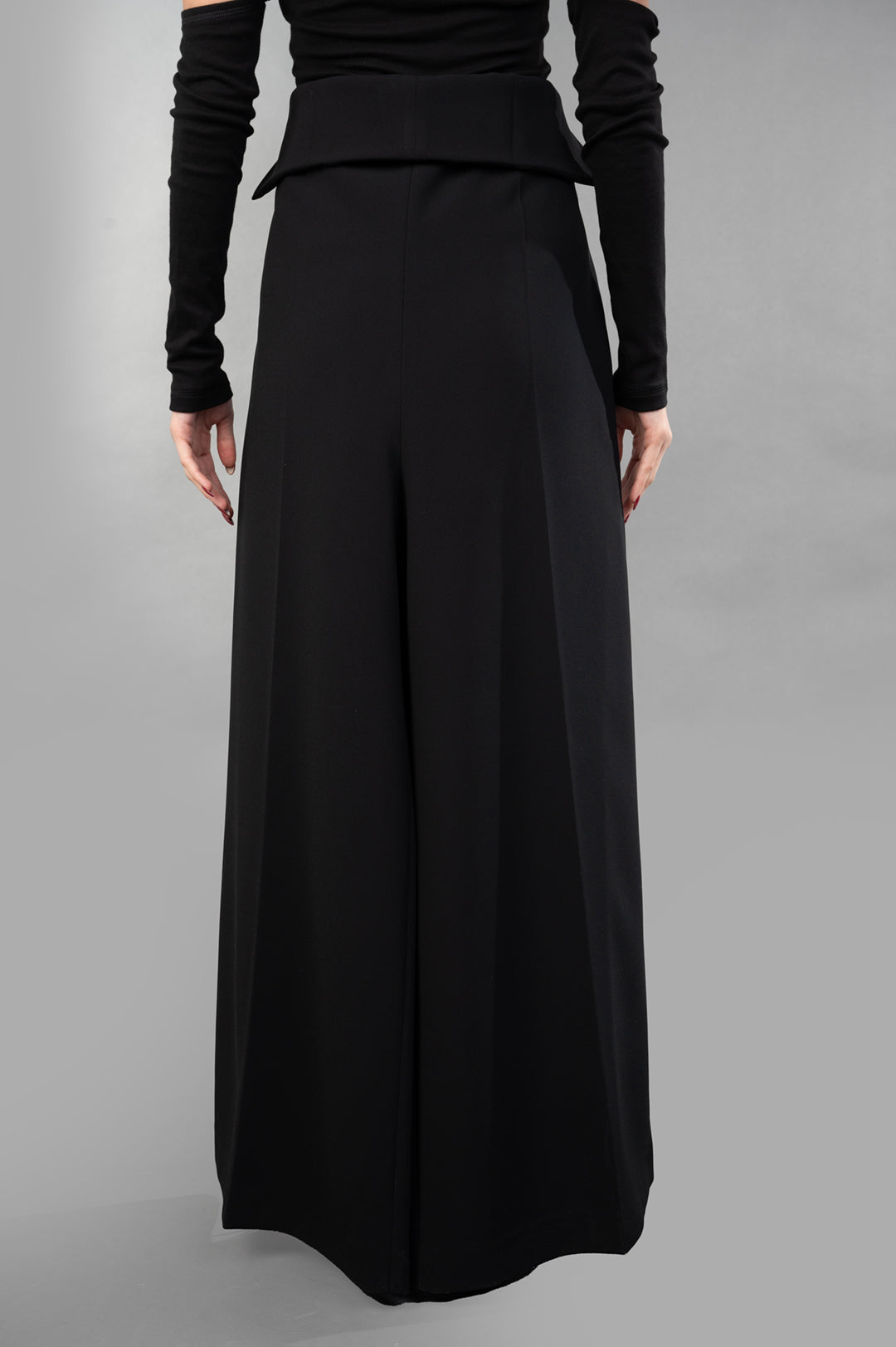 Asymmetric Half-Denim Skirt
