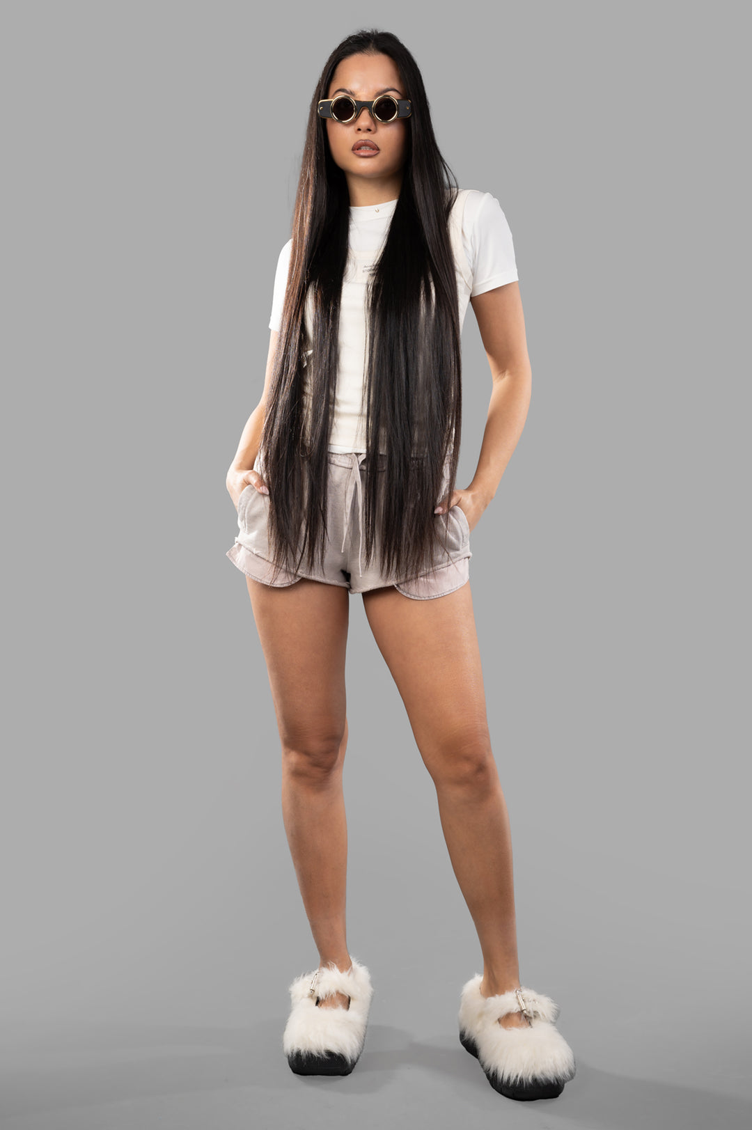 Drawstring Mini Shorts