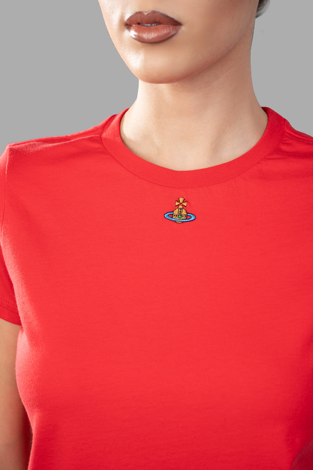 Orb Logo T-shirt in Coral
