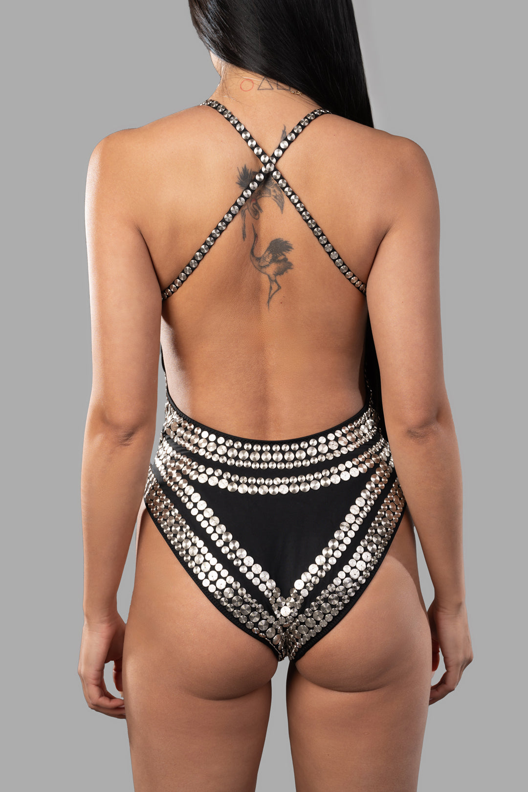 All-over Stud Swimsuit