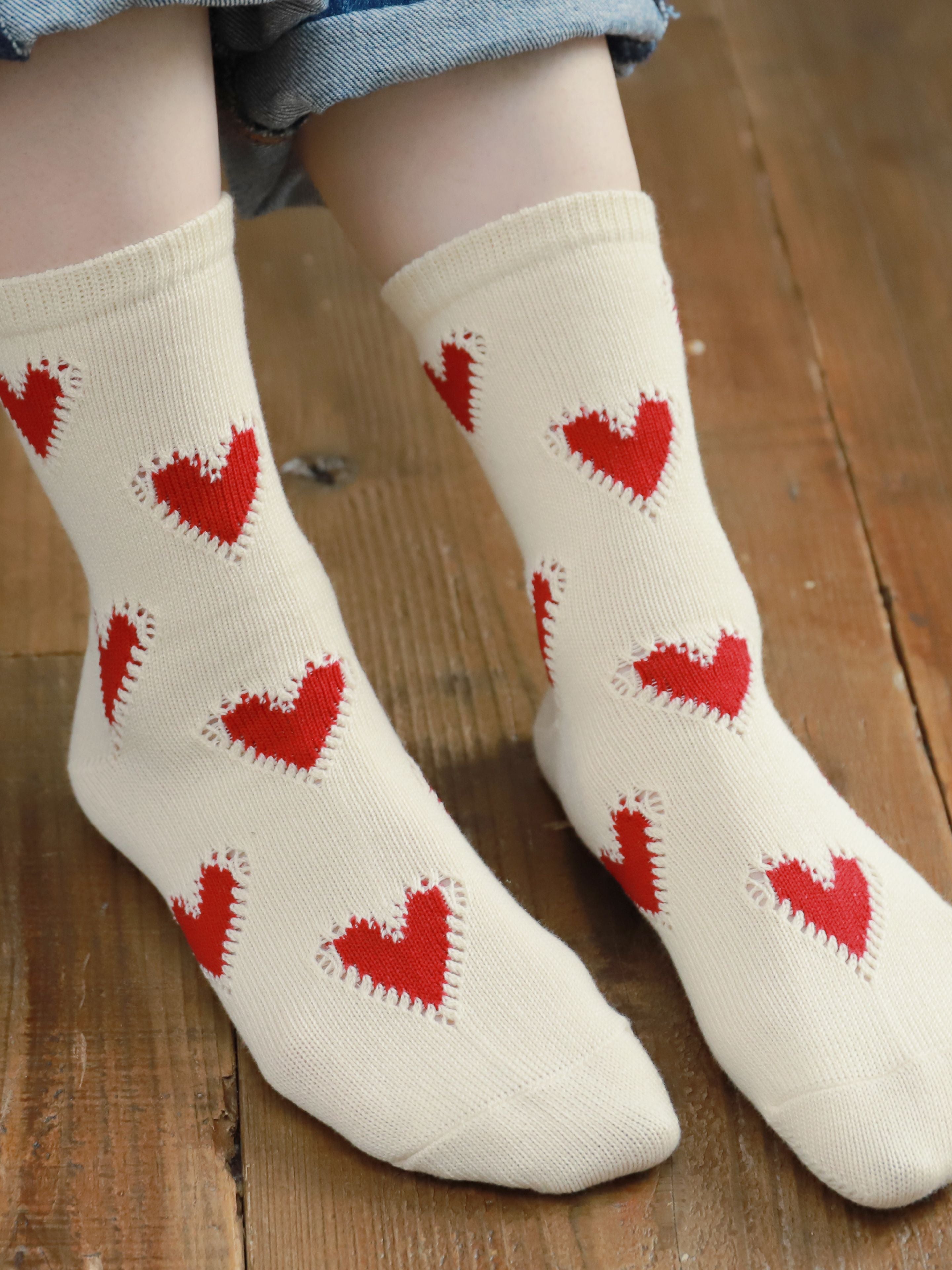 Colorful Hearts Socks