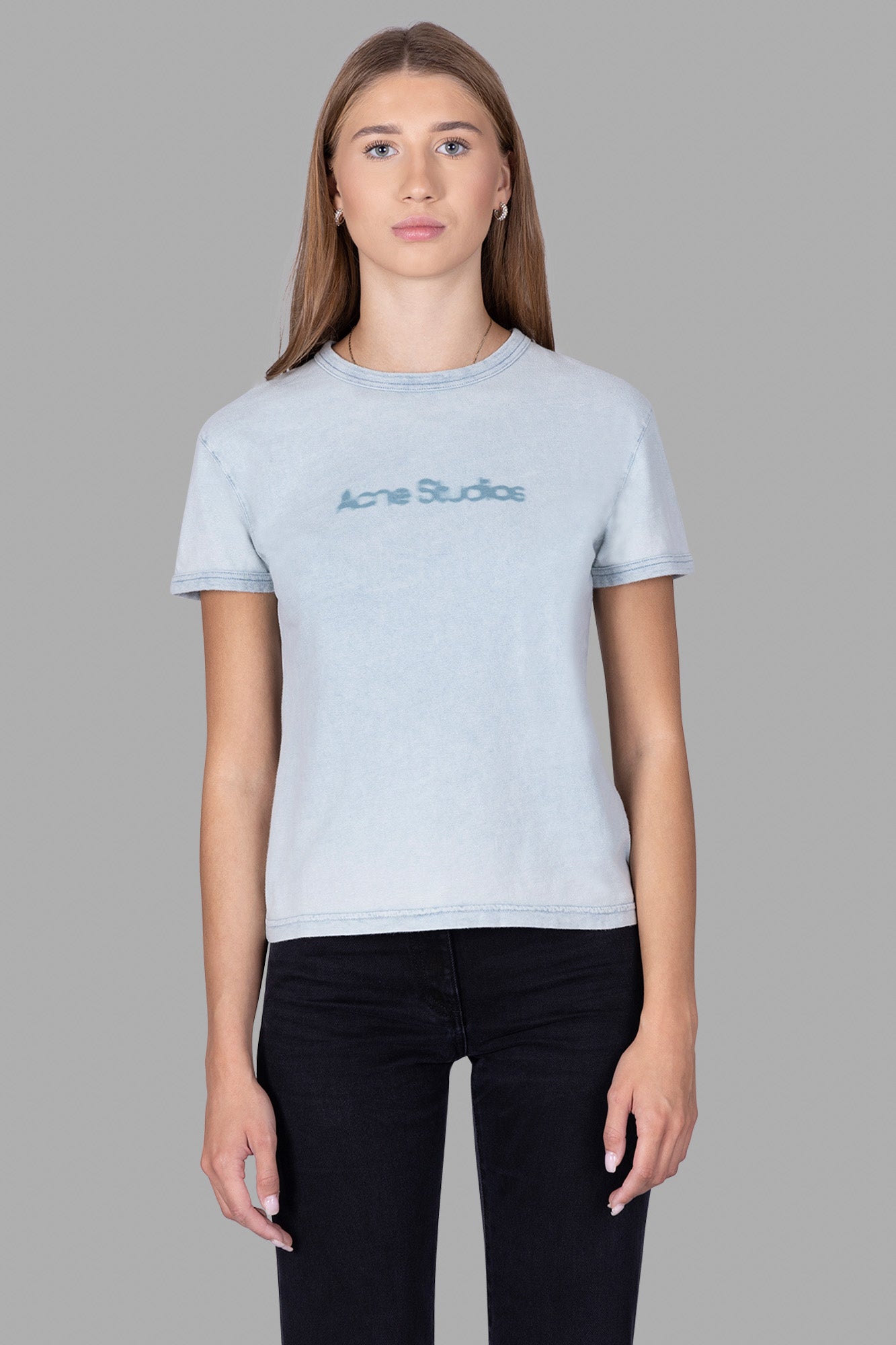 Blue Blurred Logo T-Shirt
