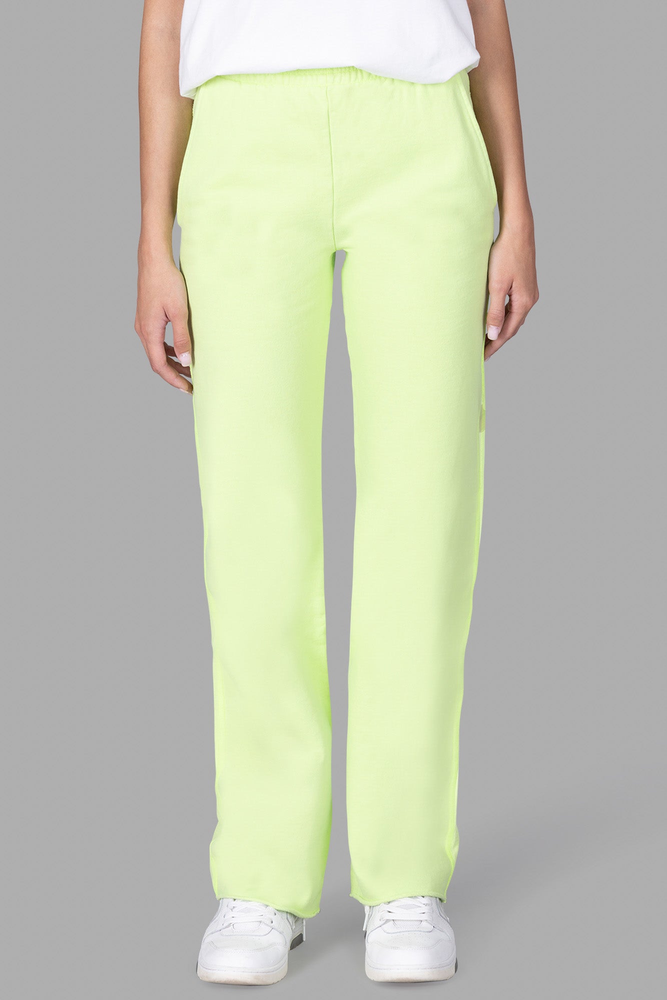 Neon Green Cotton Trousers