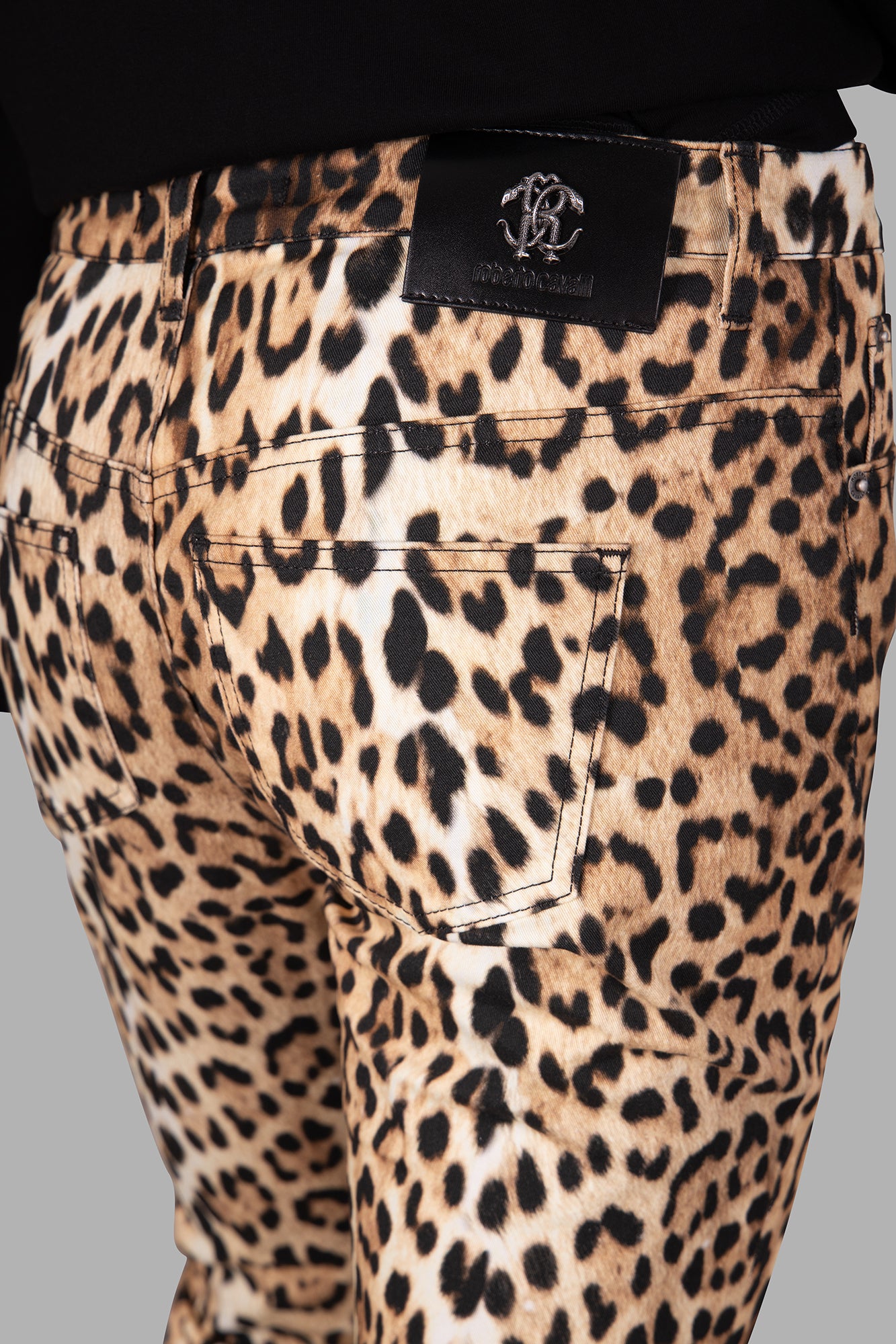 Leopard-print Skinny Jeans