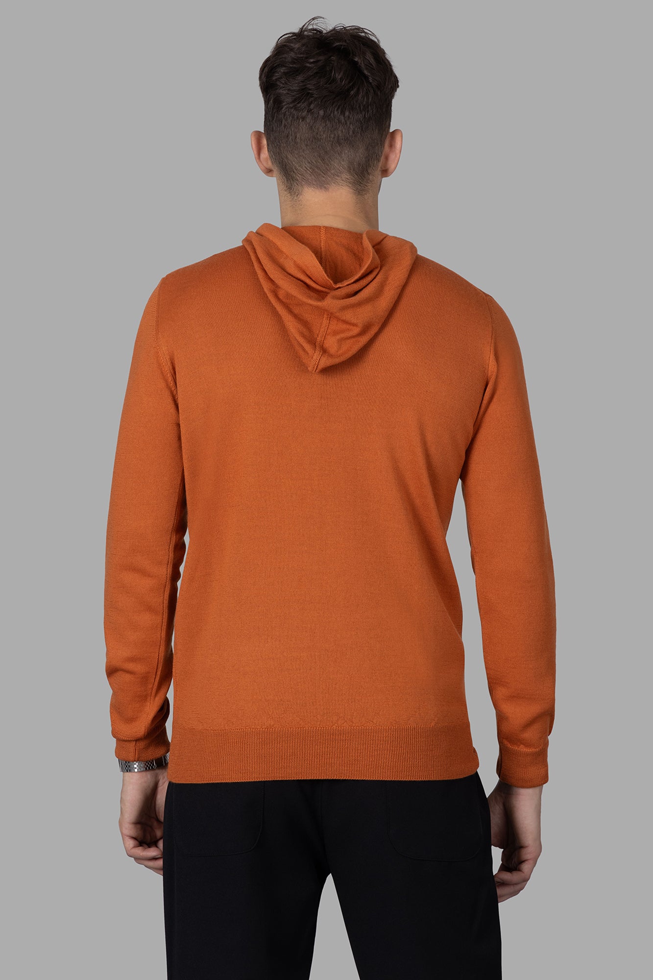 Orange Fine-knit Sweater