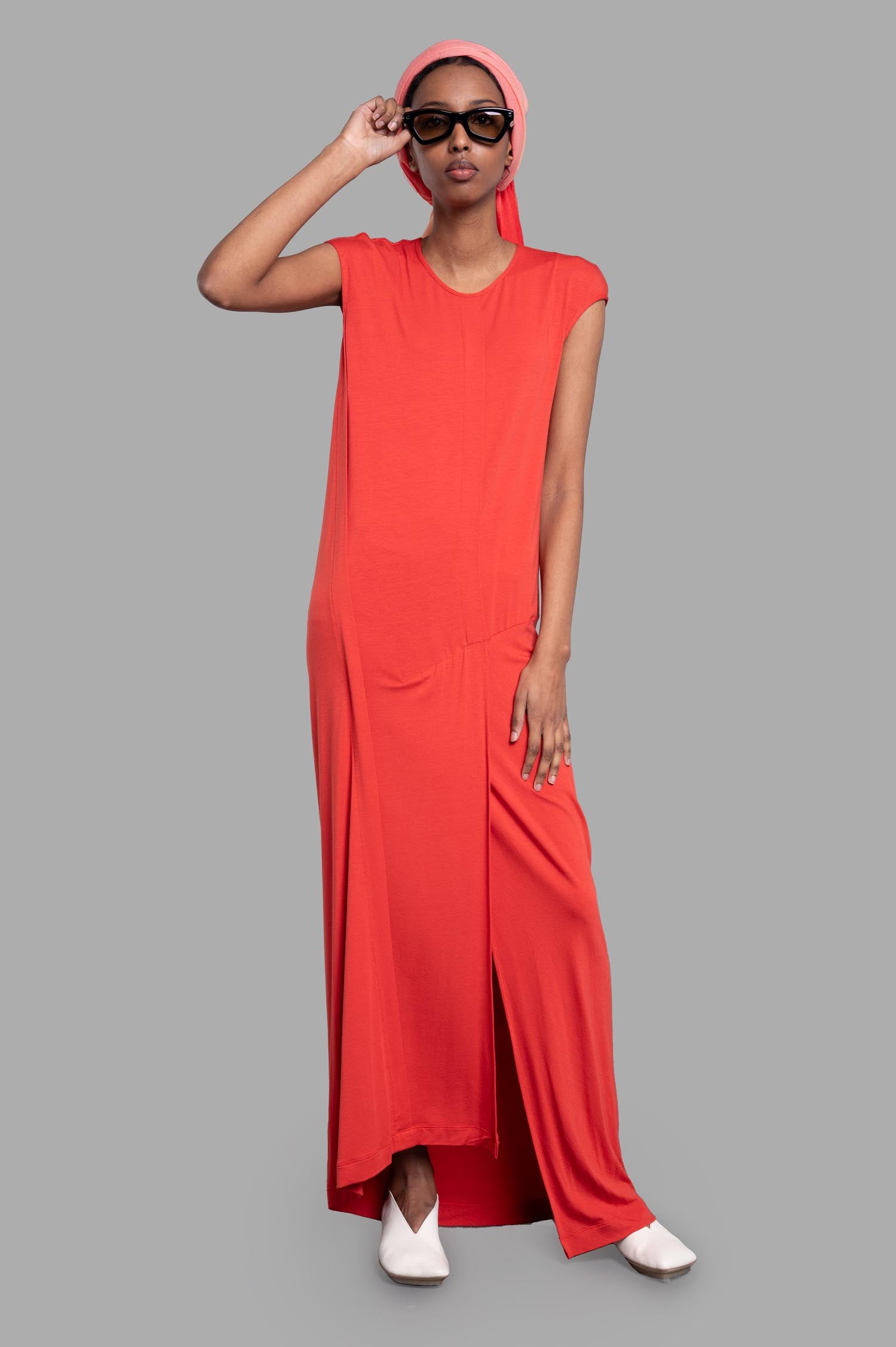 Paneled Column Dress