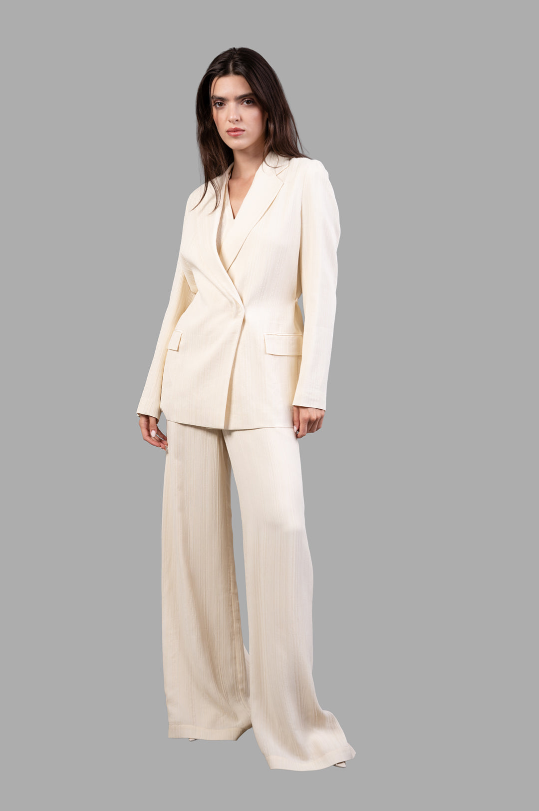 Amelot Pleat Jacquard Blazer