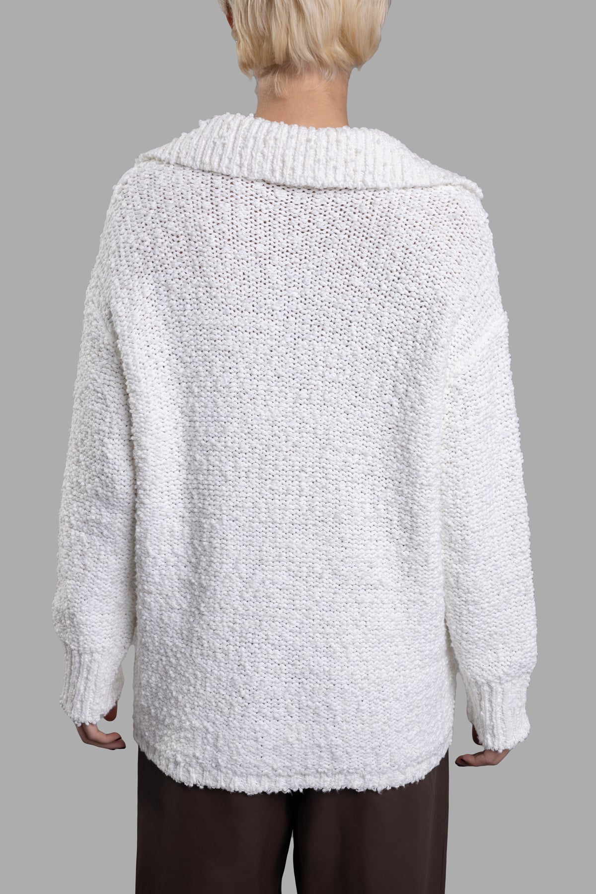Textured Polo Jumper