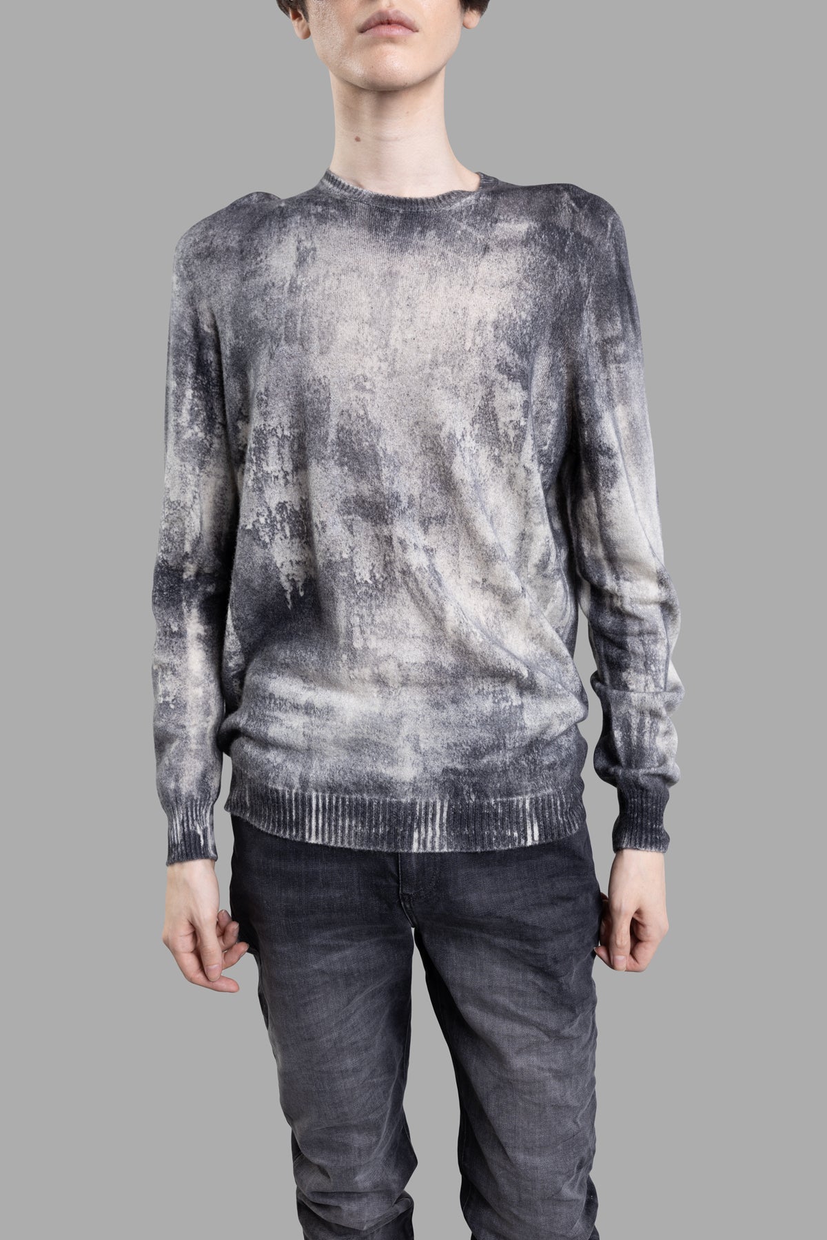 Abstract-print Sweater