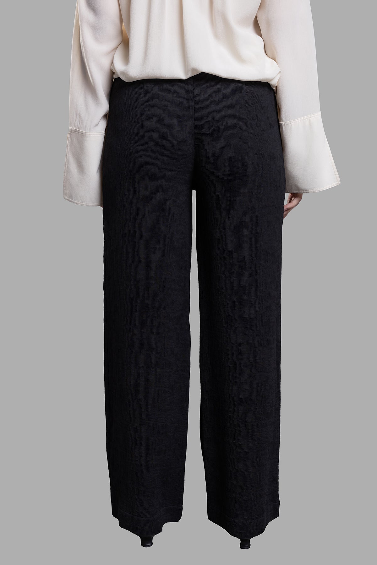 Textured High-waist Trousers