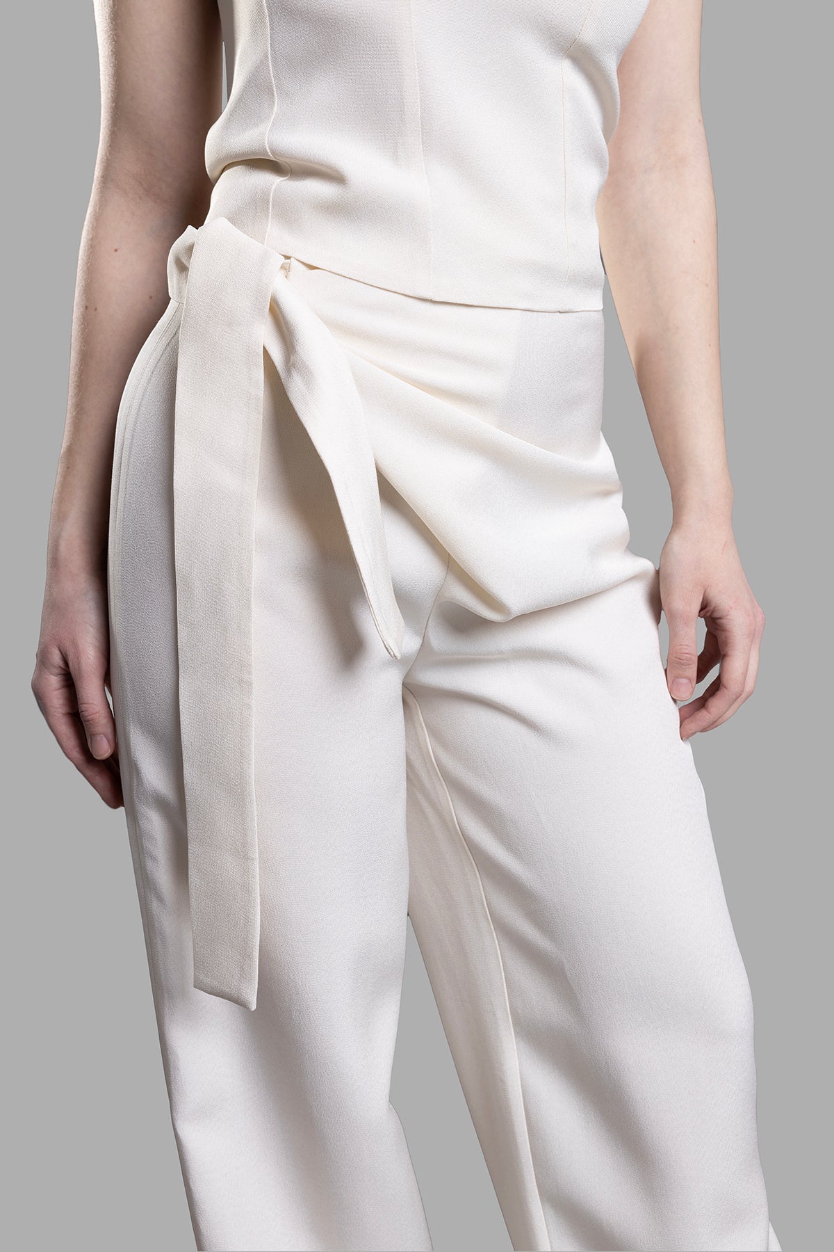 Pants with Drape Detail