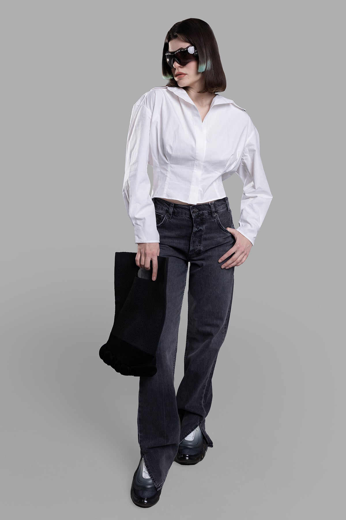 Cropped Cotton Shirt