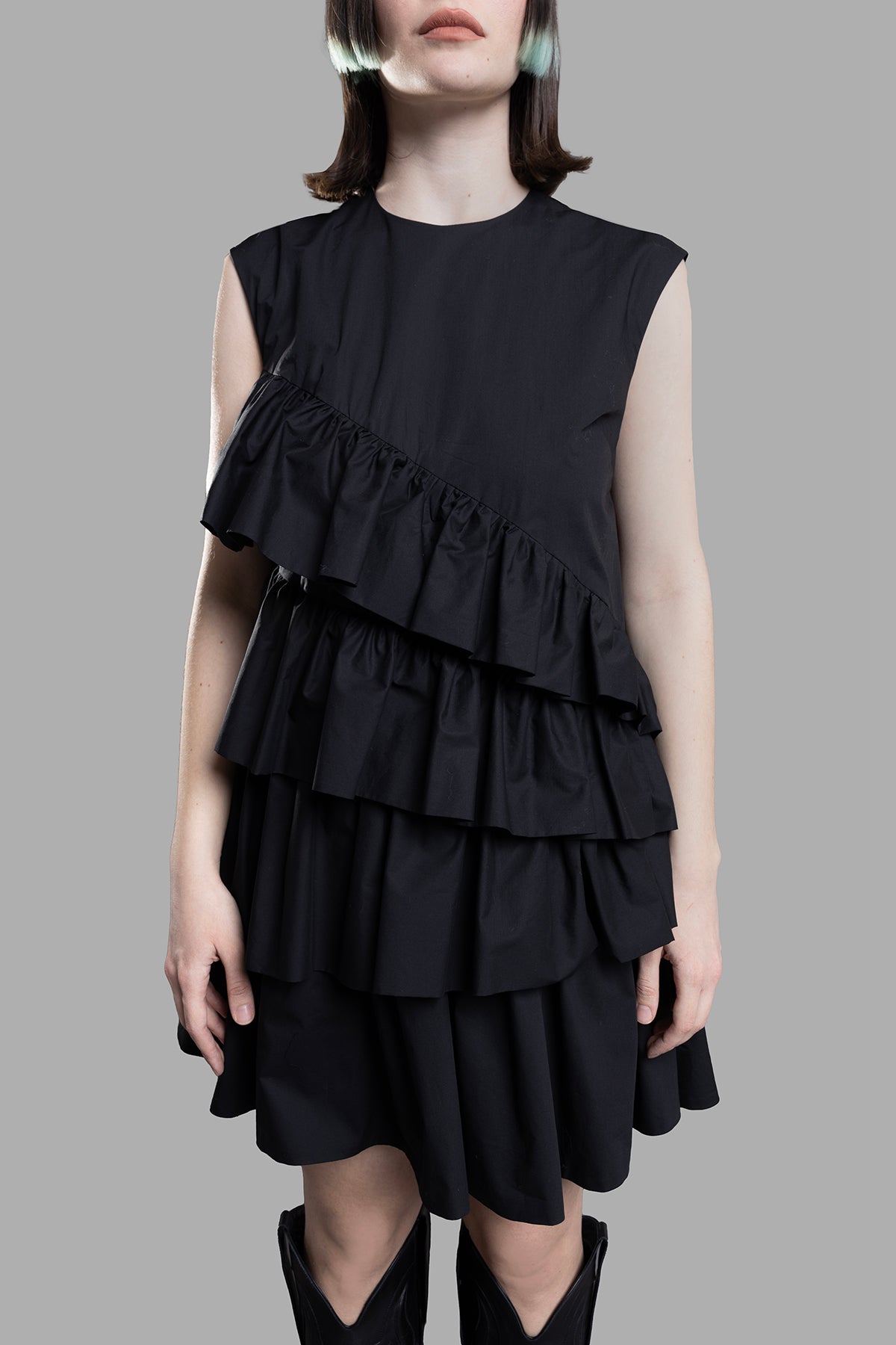 Black Ruffled Dress