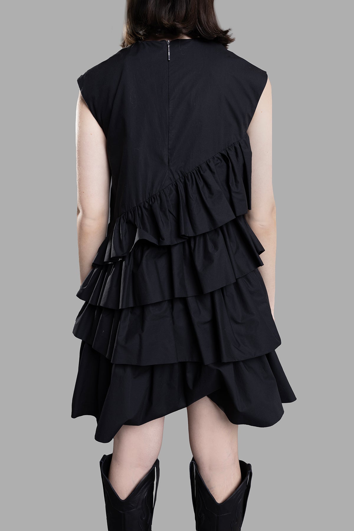 Black Ruffled Dress