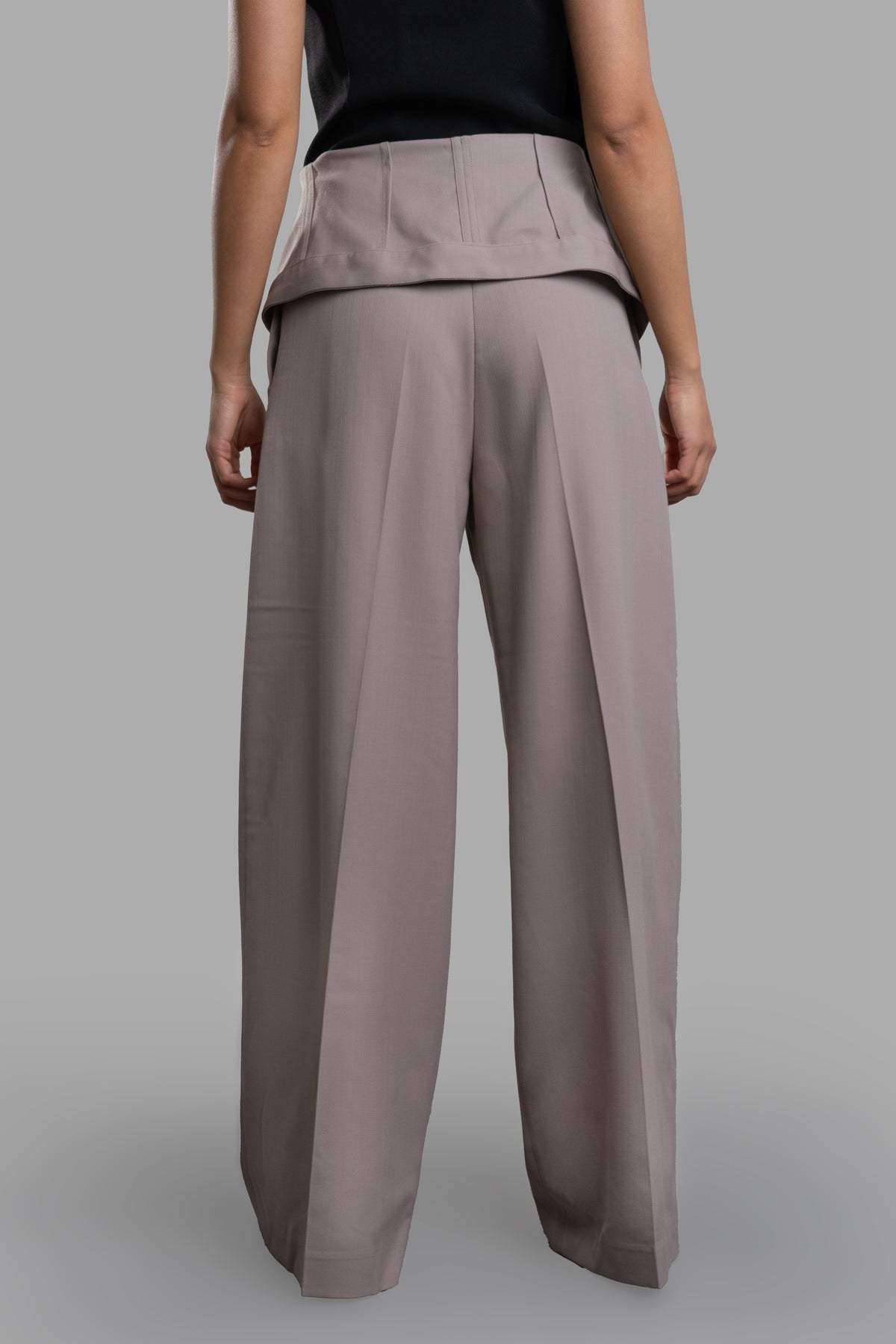 Mid-rise Wide-leg Pants