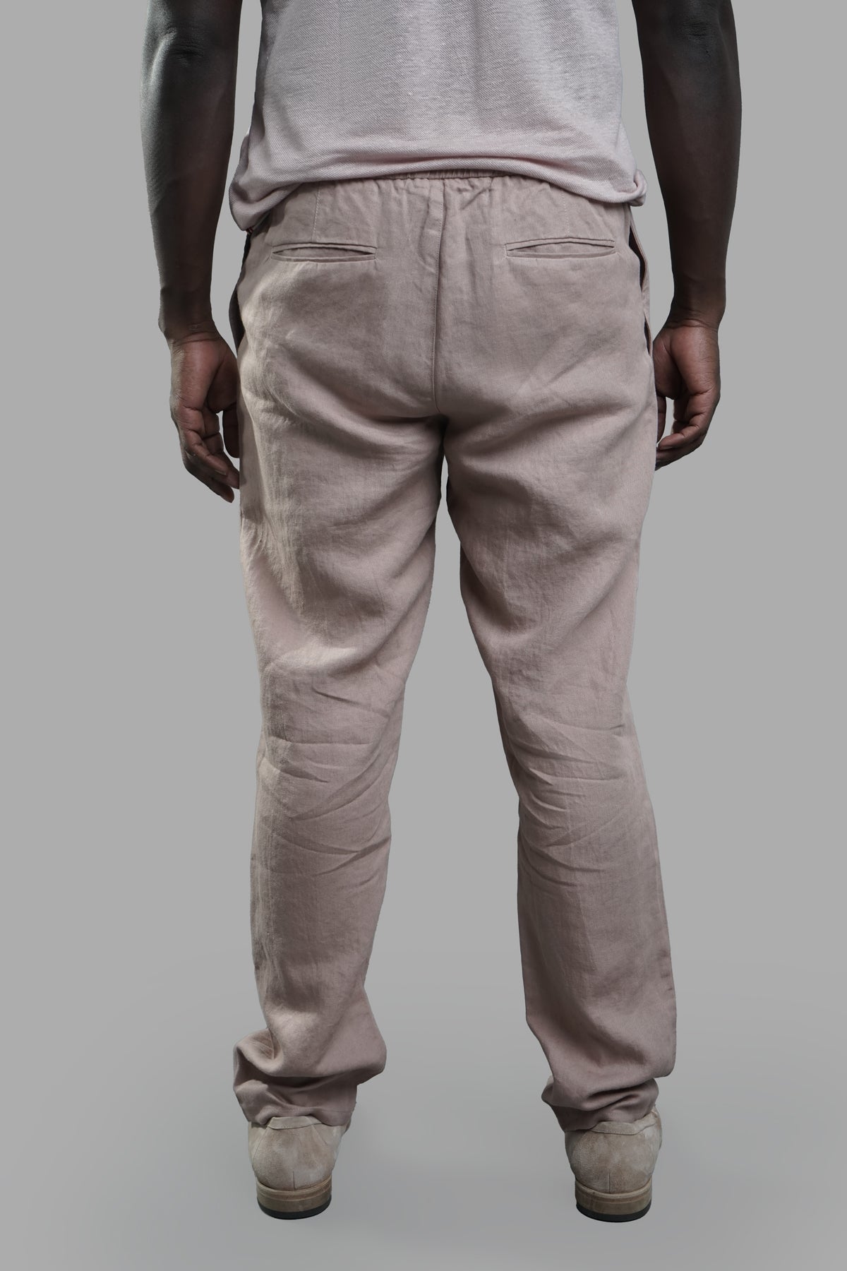 Tailored-Fit Linen Trousers
