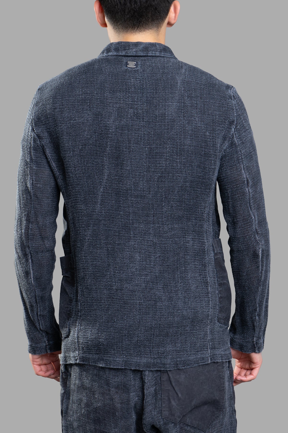 Crinkled Linen Shirt Jacket