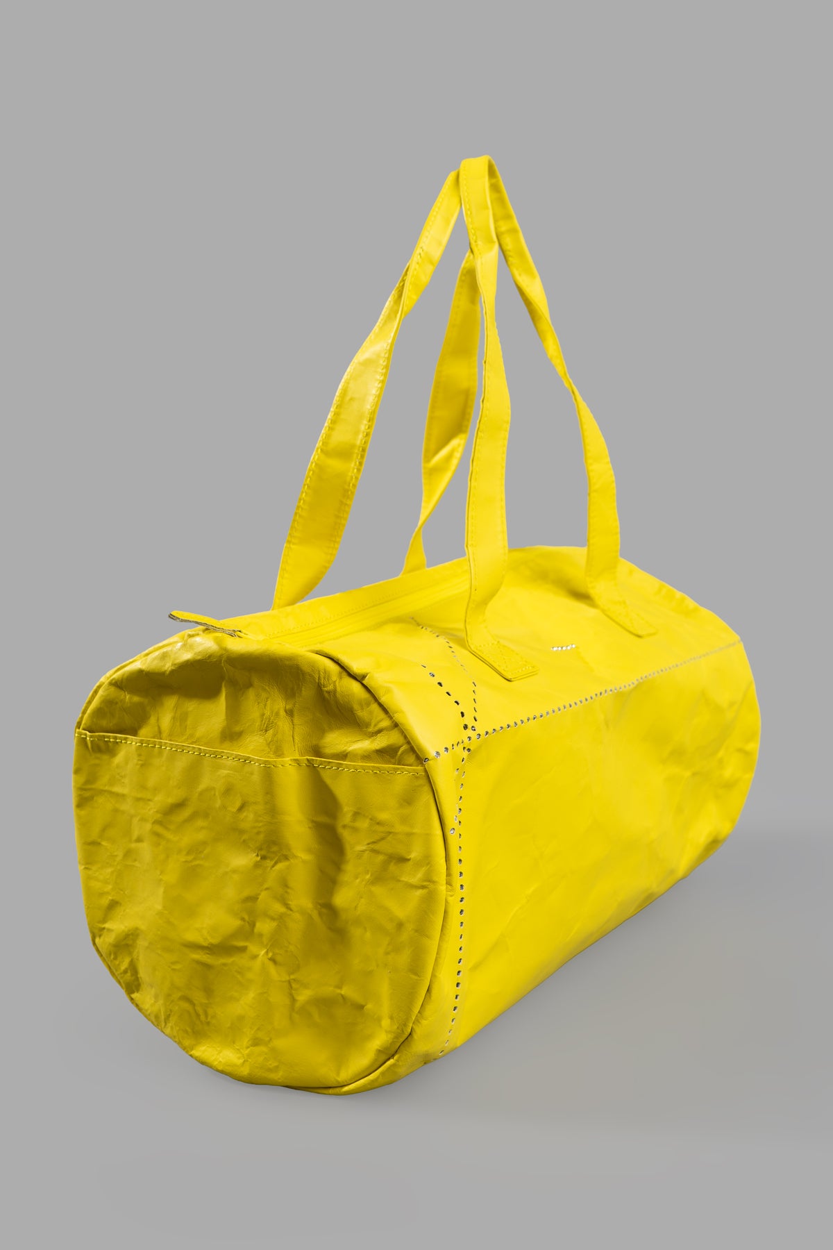 Crinkled Boston Bag