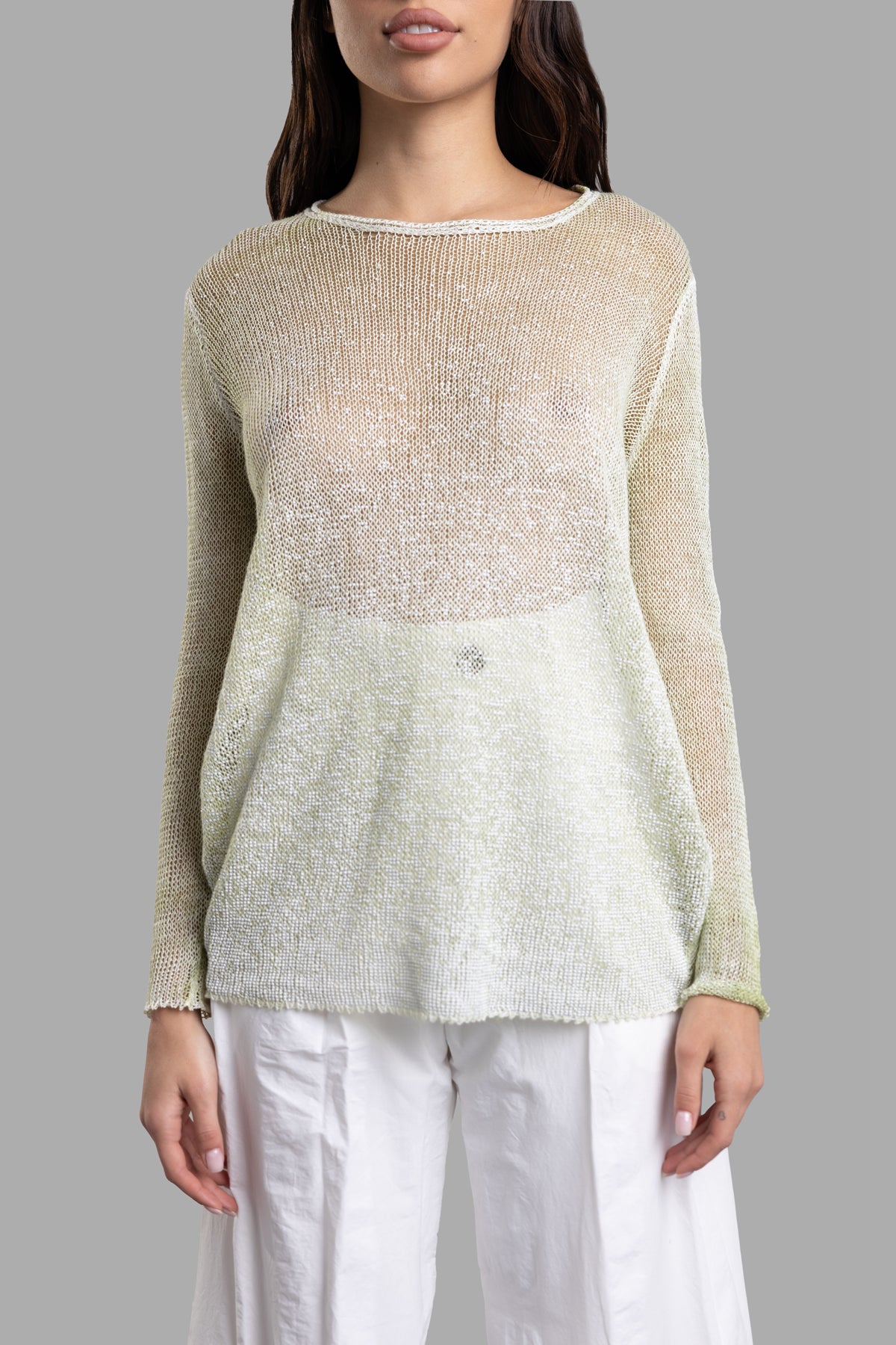 Textured See-through Sweater