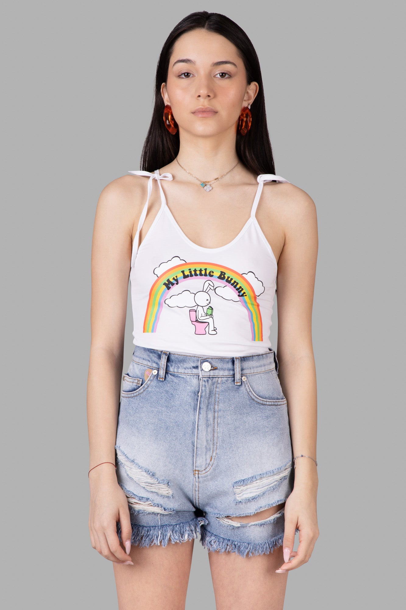 Rainbow Bunny Top
