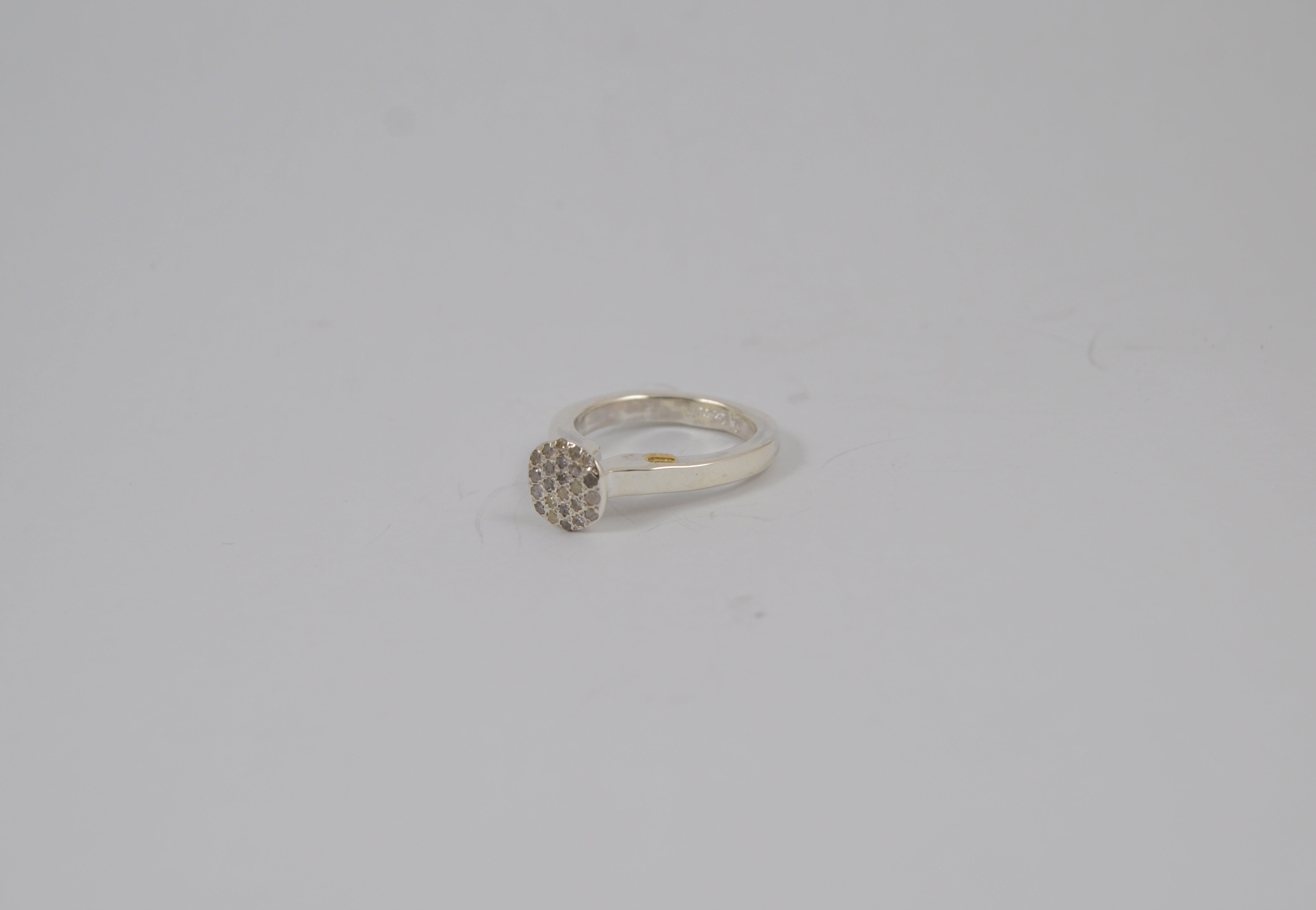 Nena Diamond & Silver Ring