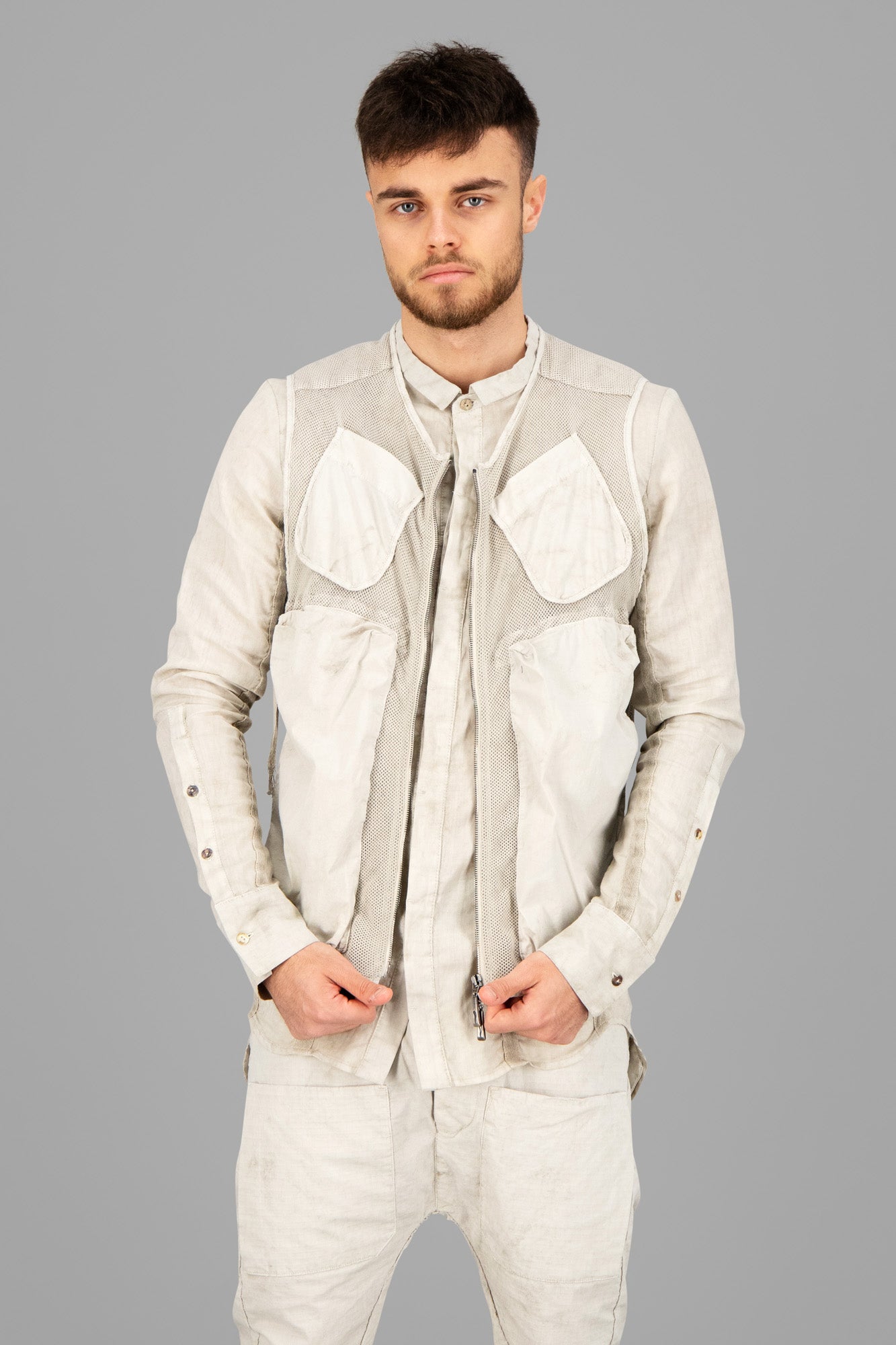 Perforated Cotton Waistcoat