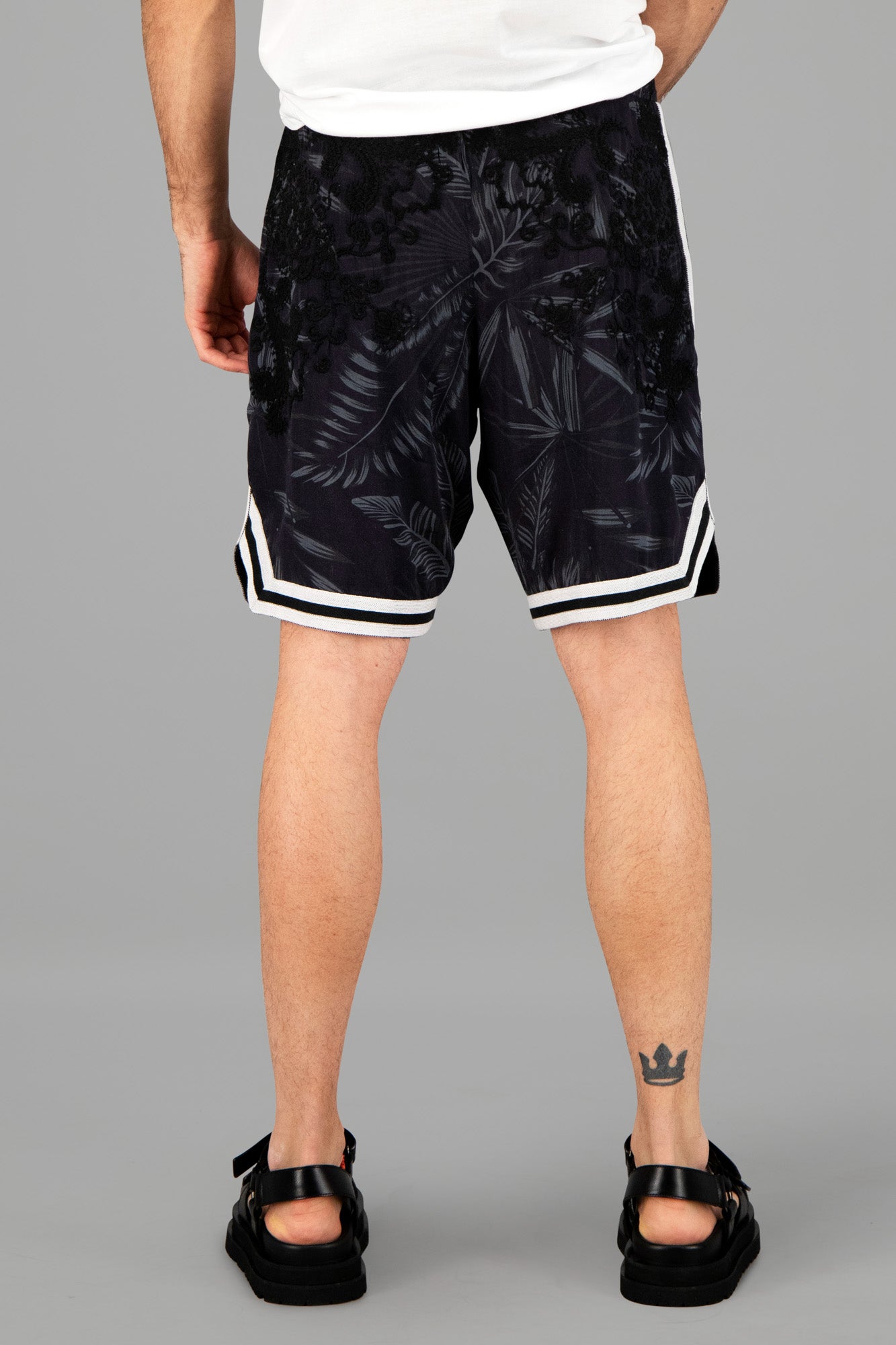Palm-Print Bermuda Shorts