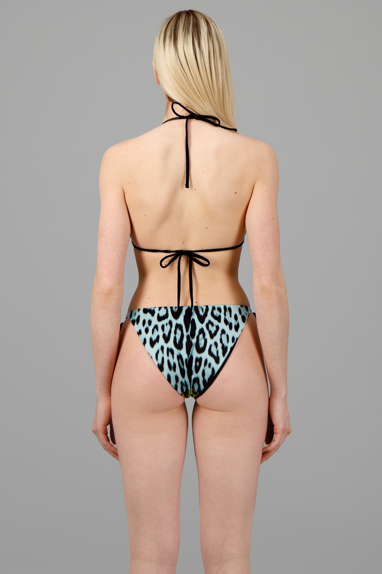 Leopard Print Triangle Bikini Set