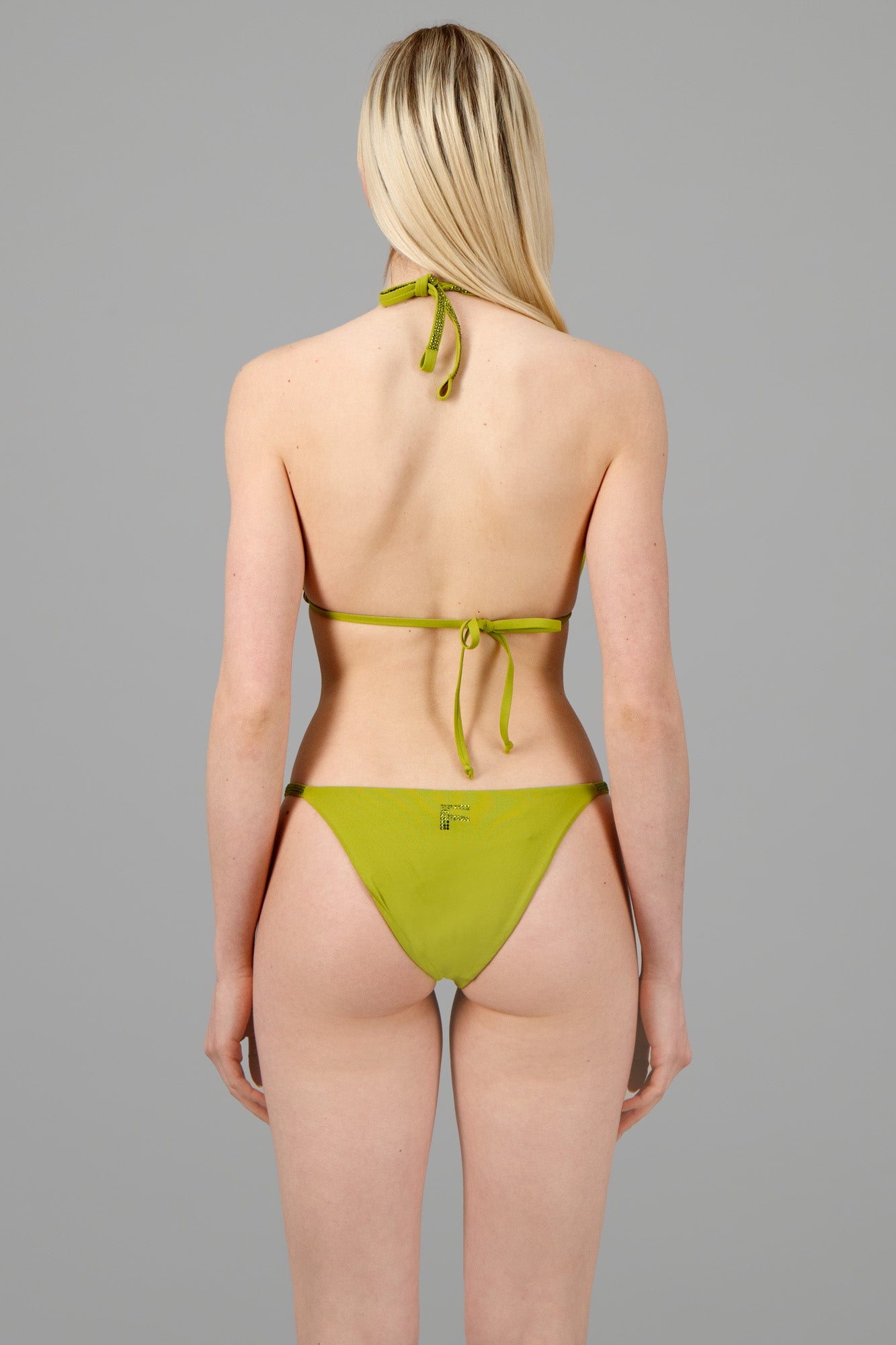 Green Triangle Bikini Set