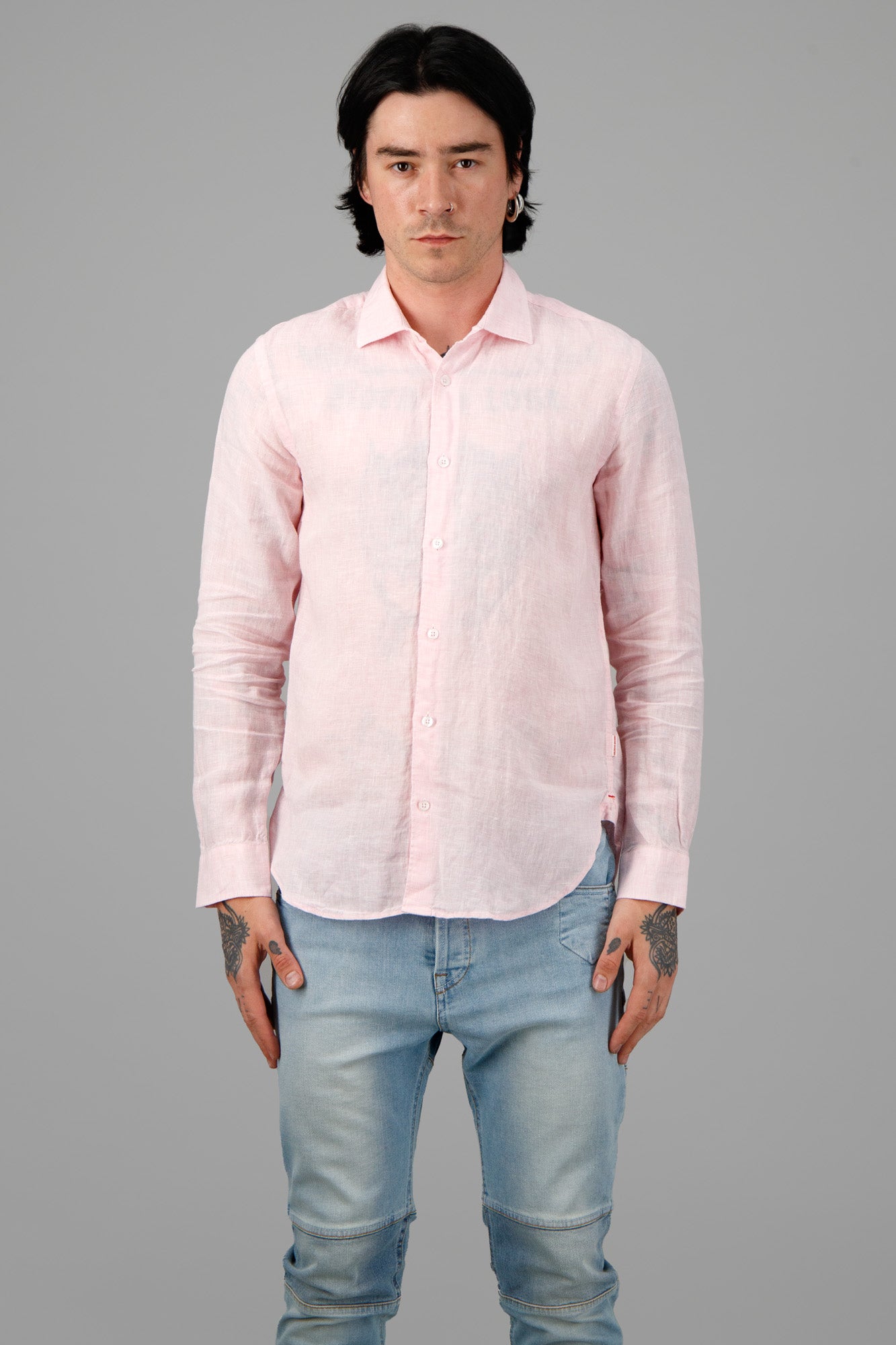 Light Pink Linen Shirt