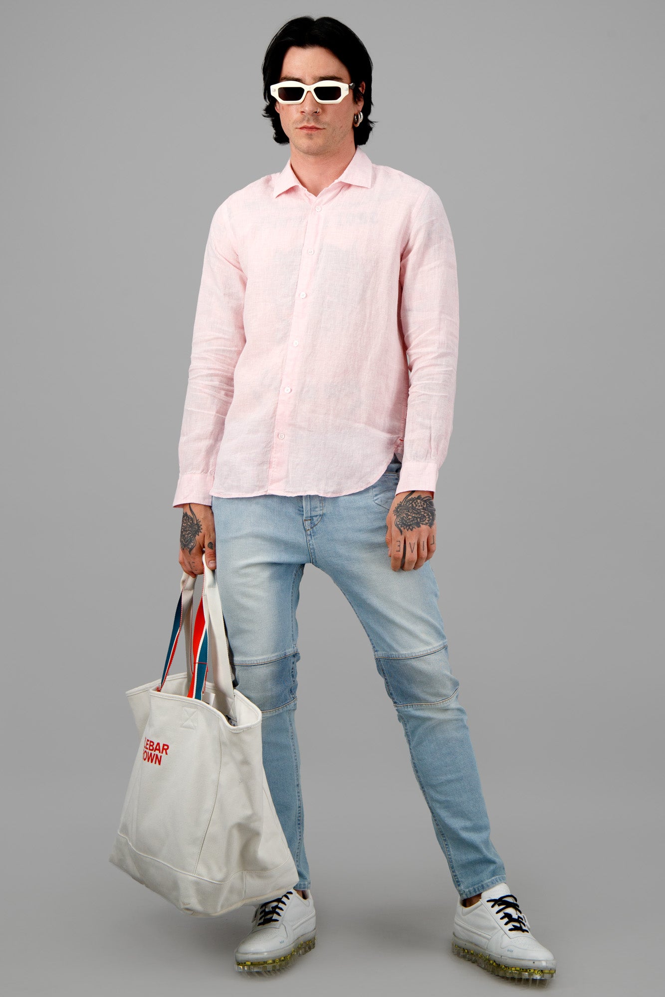 Light Pink Linen Shirt