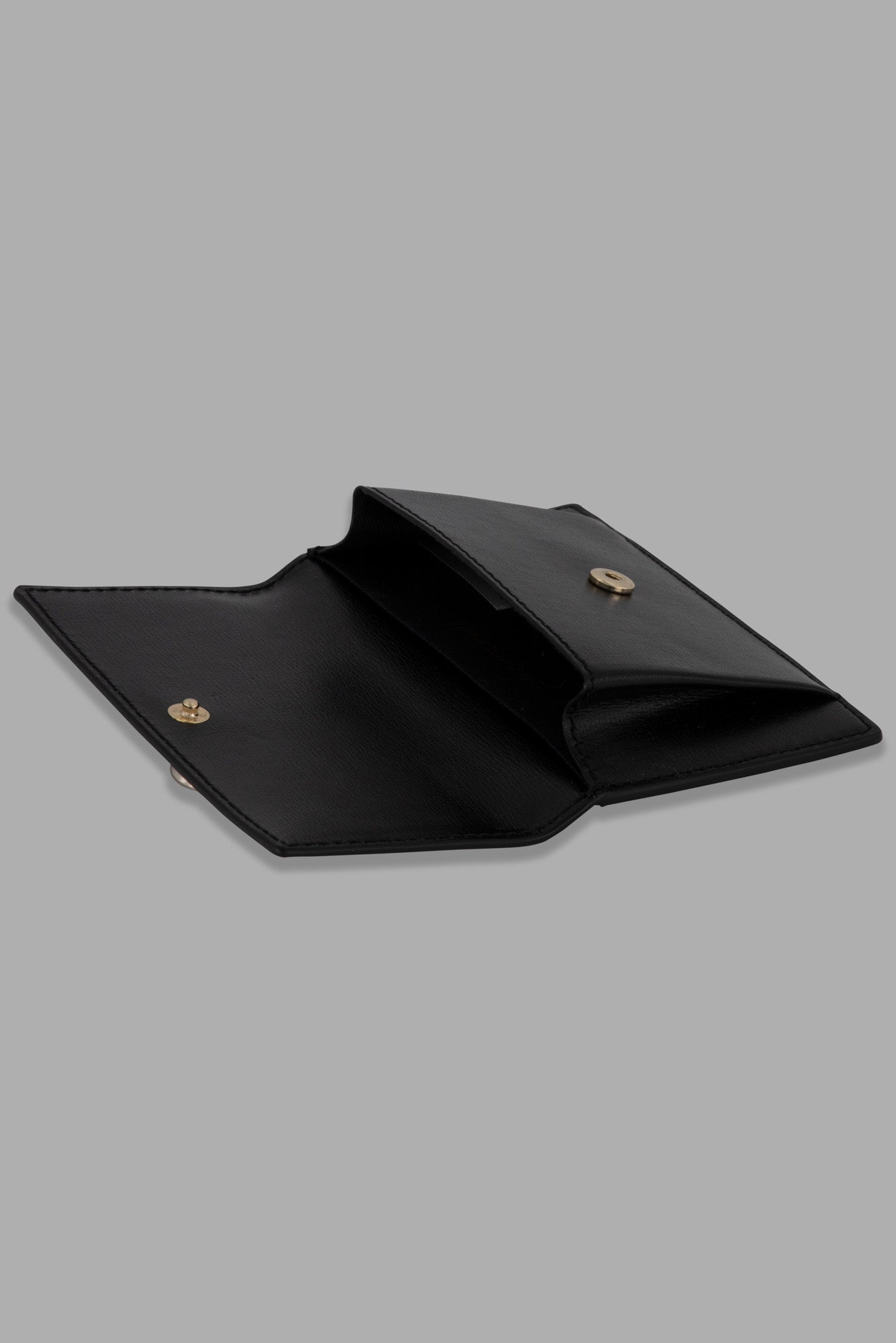 Aya Leather Wallet in Black