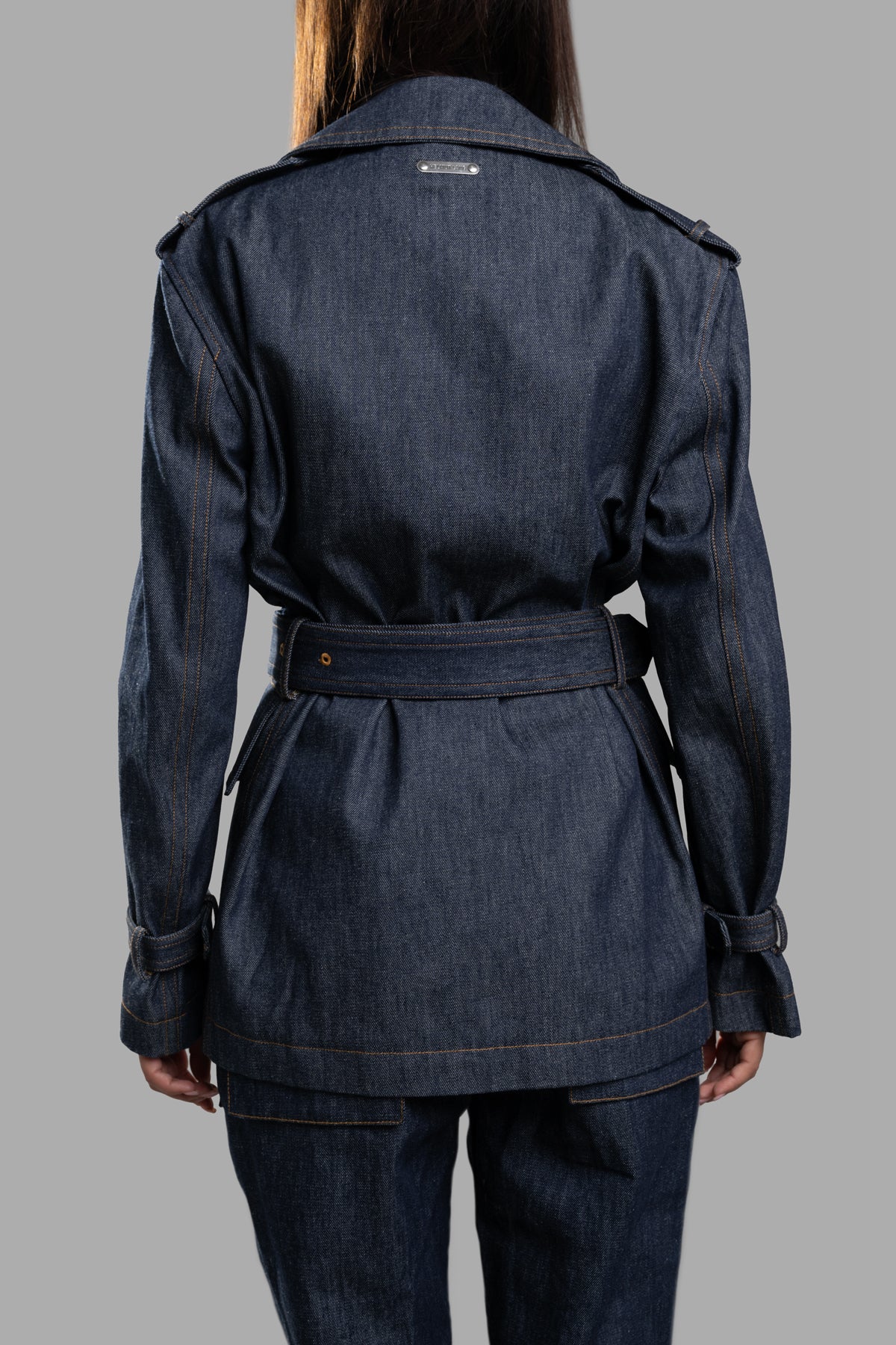 Denim Trench Jacket