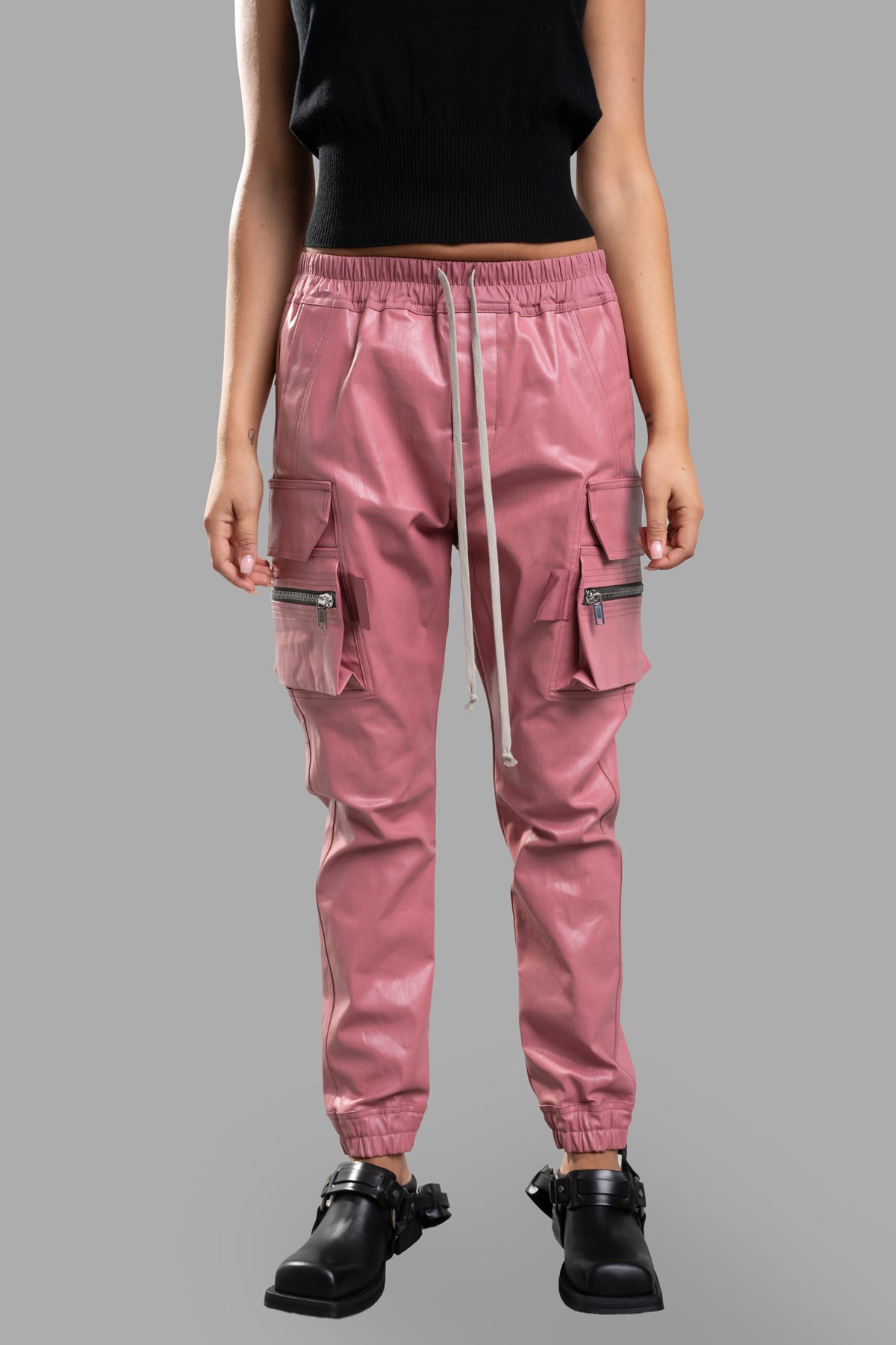 Coated Cargo Pants