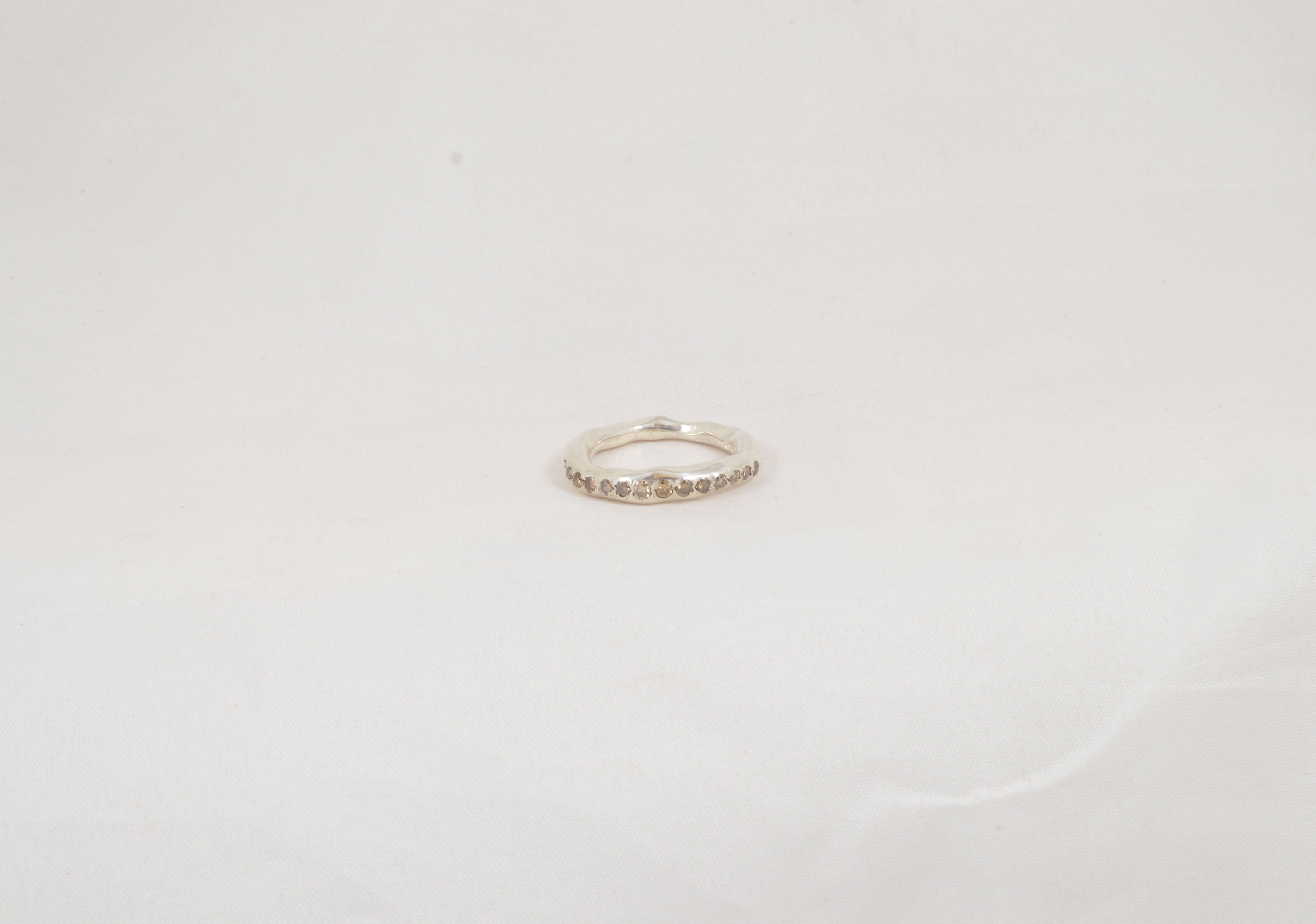 Sei Diamonds & Silver Ring