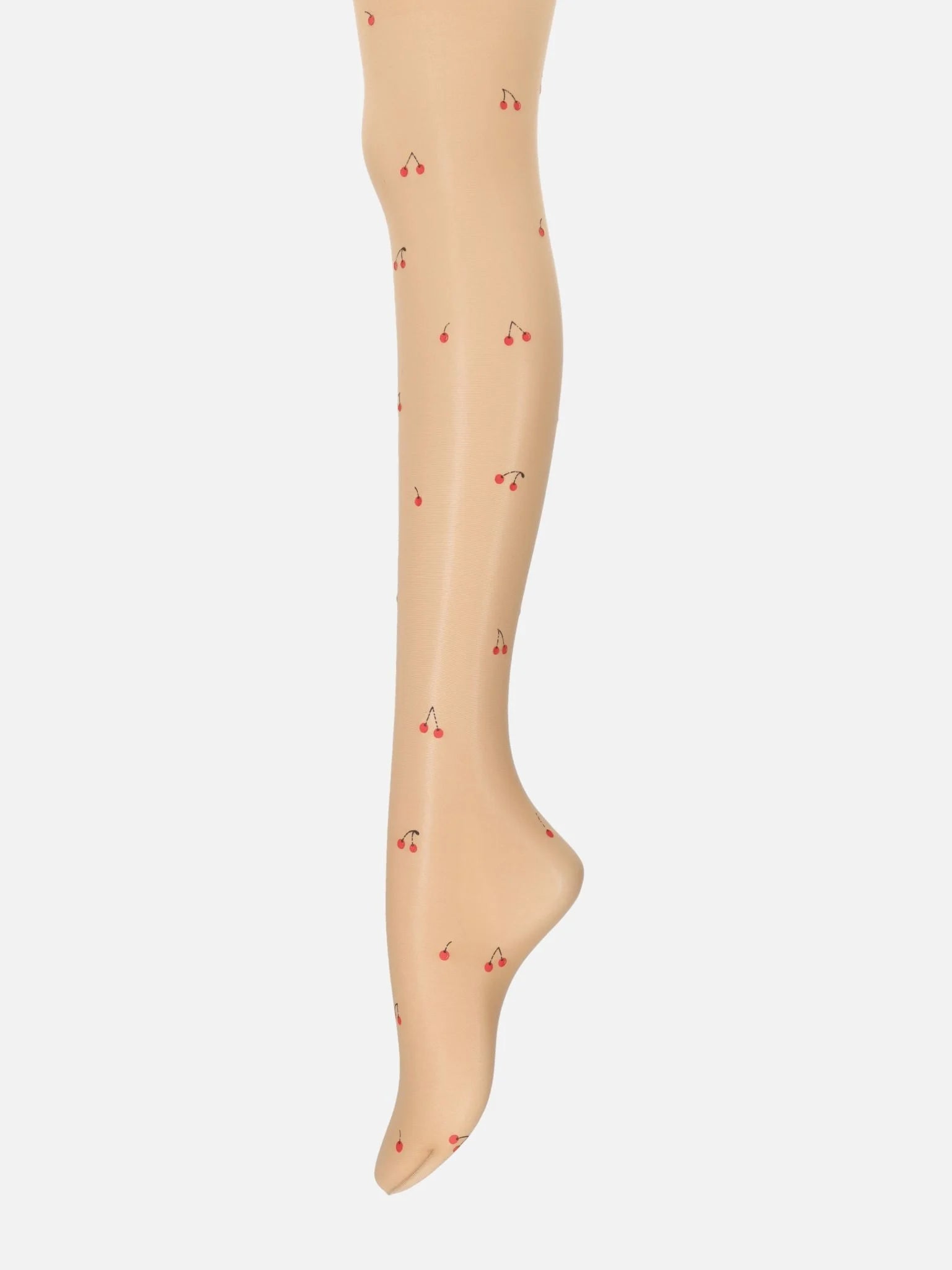 Tatoo-like Cherry Sheer Tights