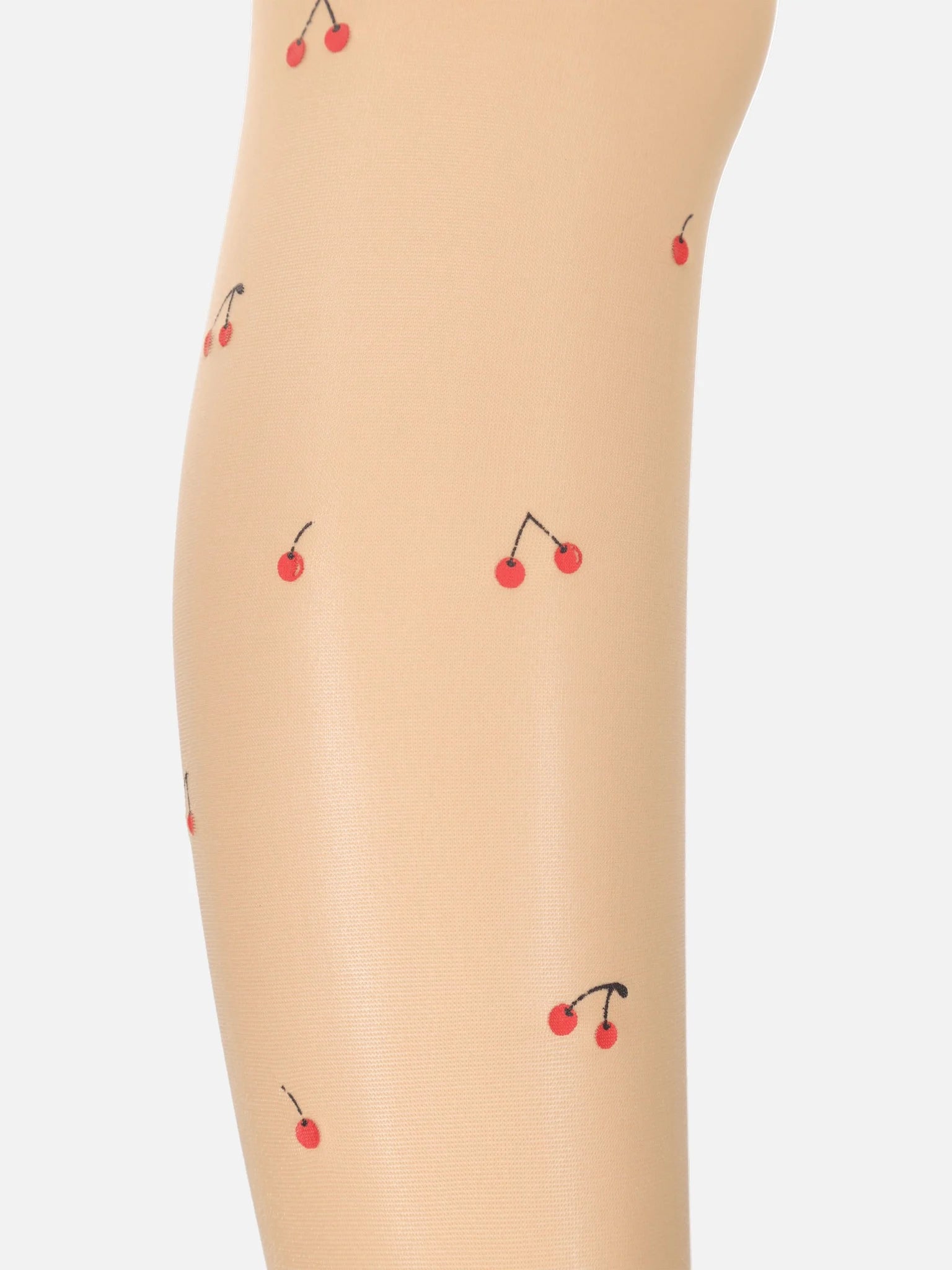 Tatoo-like Cherry Sheer Tights