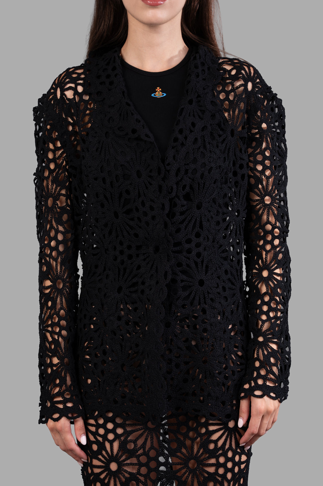 Floral-motif Jacket
