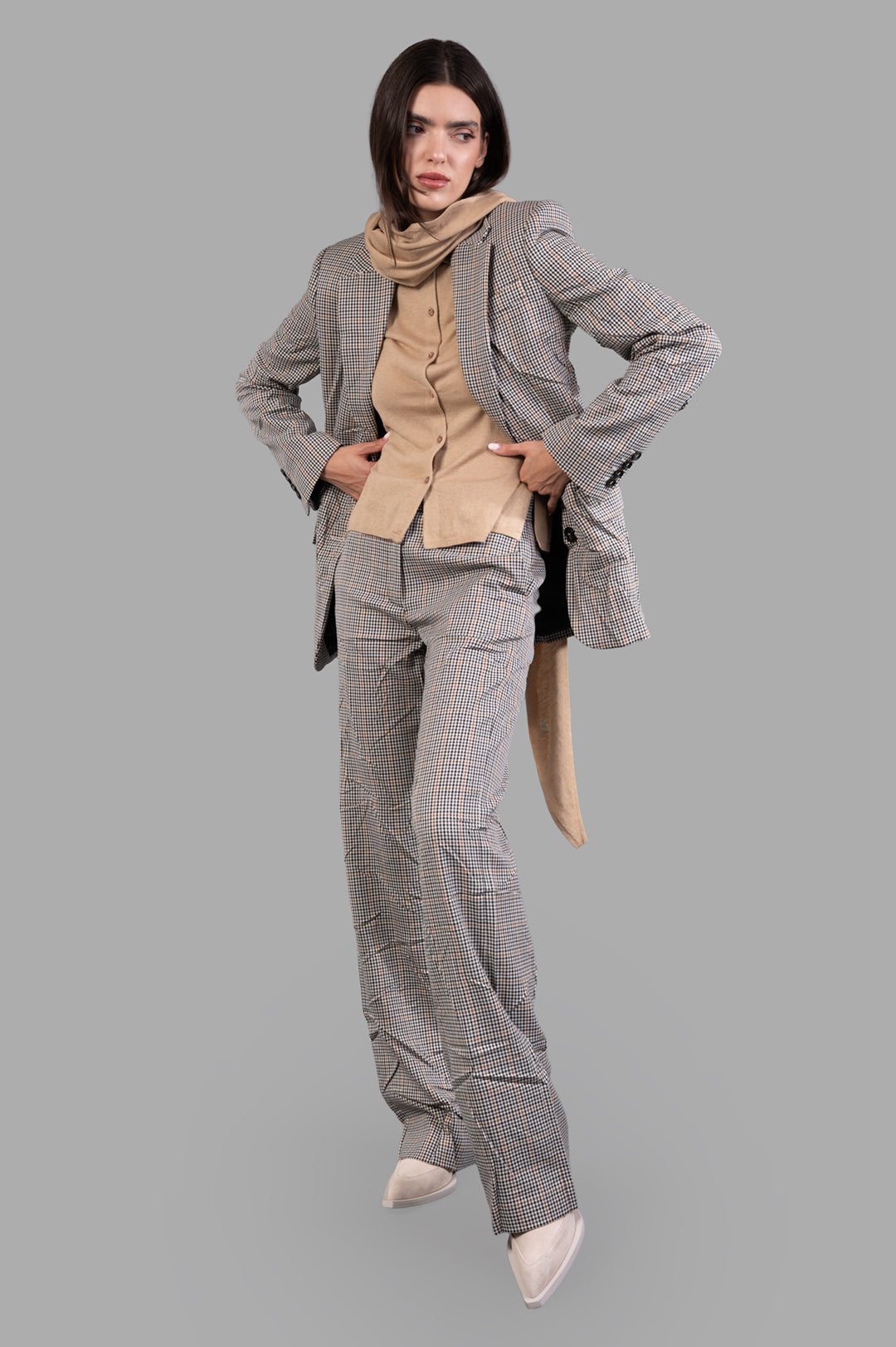 Asymmetric Creased Jacket