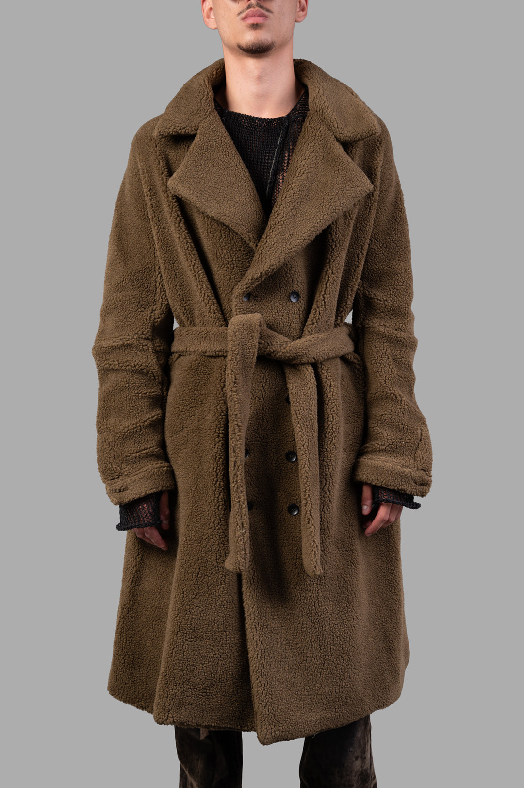 Double-breasted Teddy Bear Coat