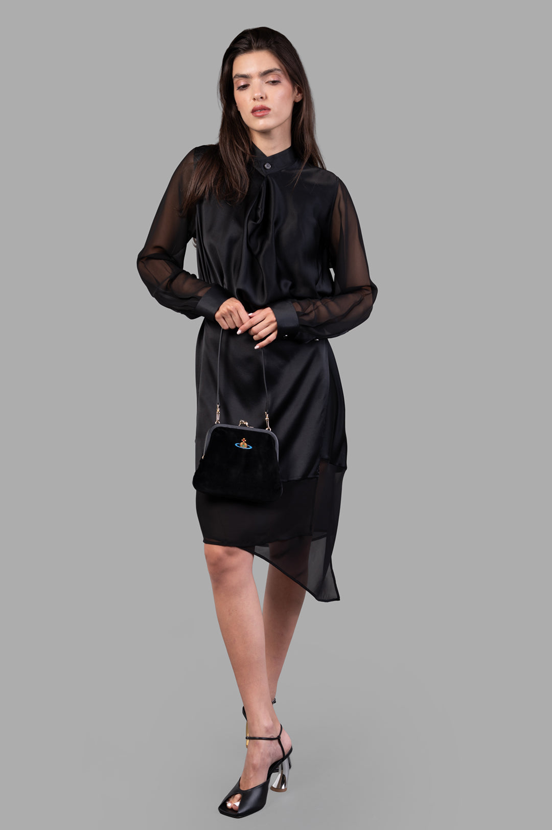 Scarf Shirt Dress