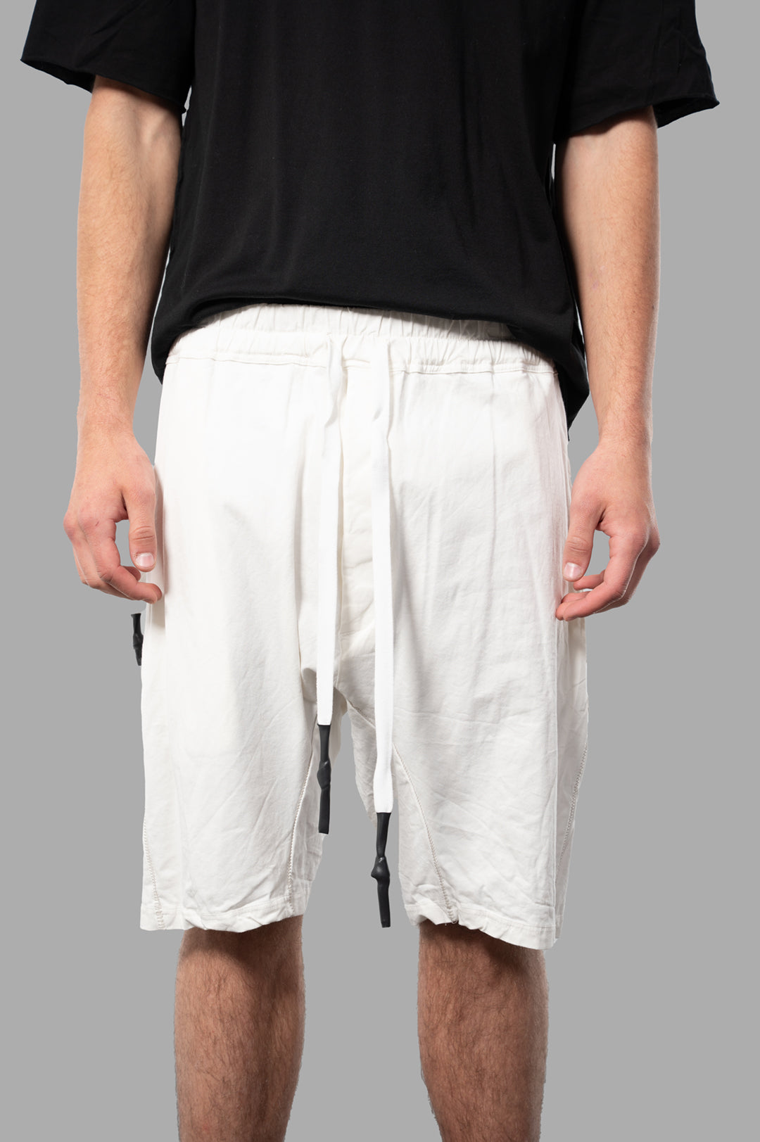 White Drawstring Shorts
