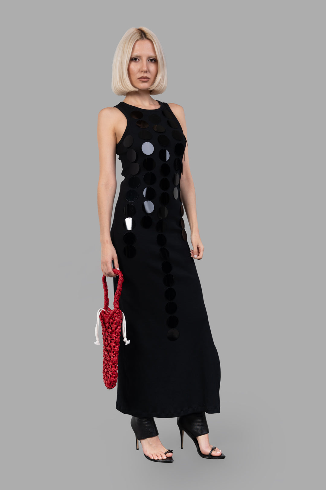 Disc-embellished Dress