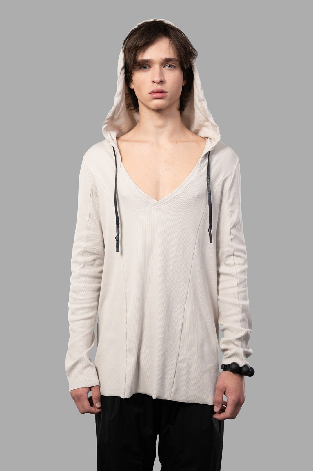Light Rib Hooded Top