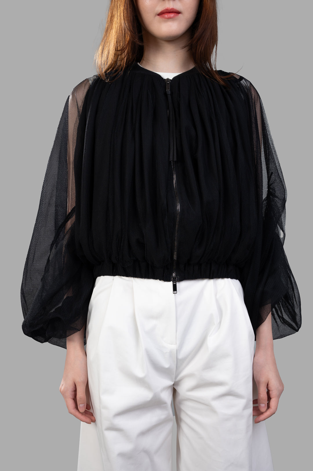 Mesh Bomber Jacket