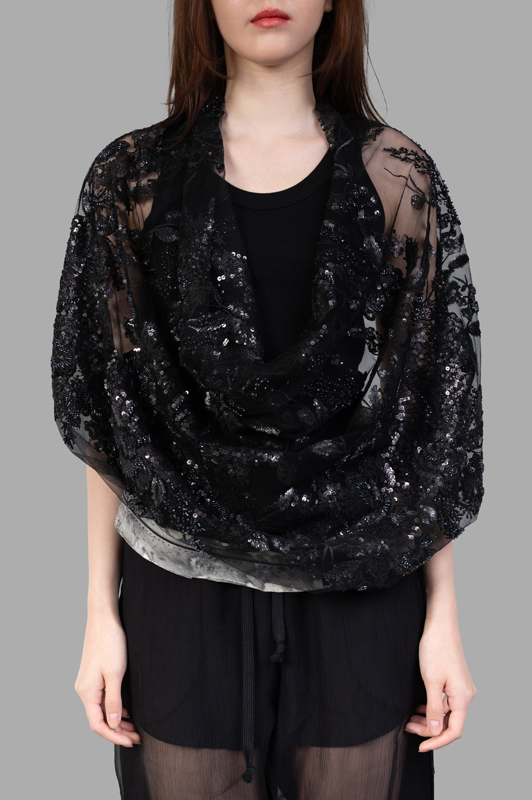 Fraped Lace Tank Top